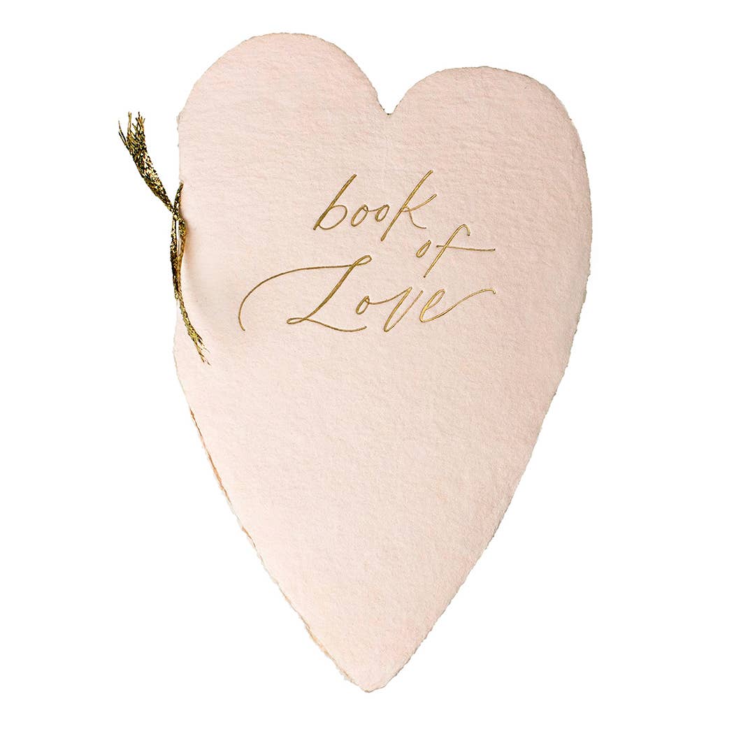 Book of Love Handmade Paper Letterpress Calligraphy Book