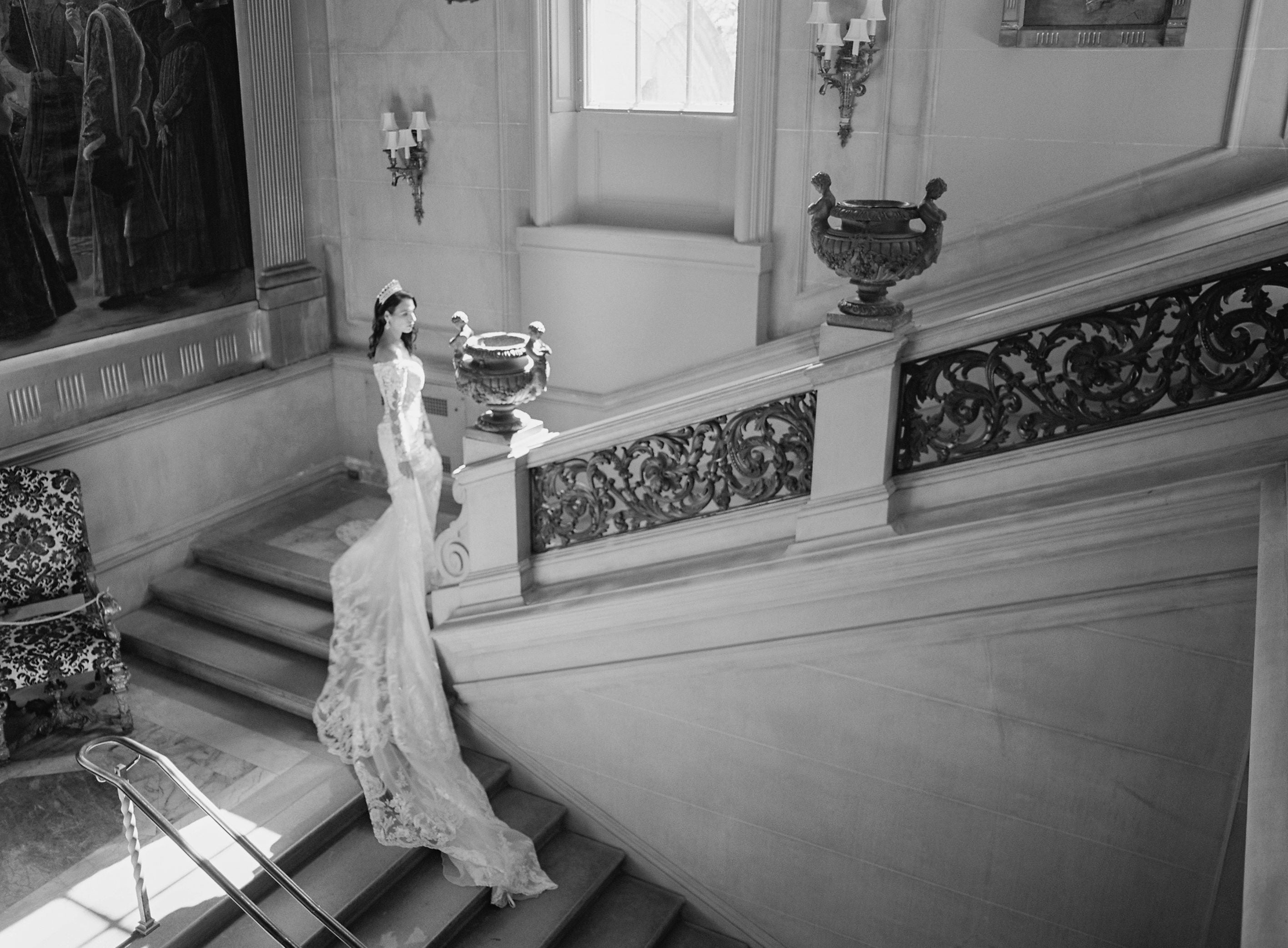 Bride wearing Crown | EDEN LUXE Bridal