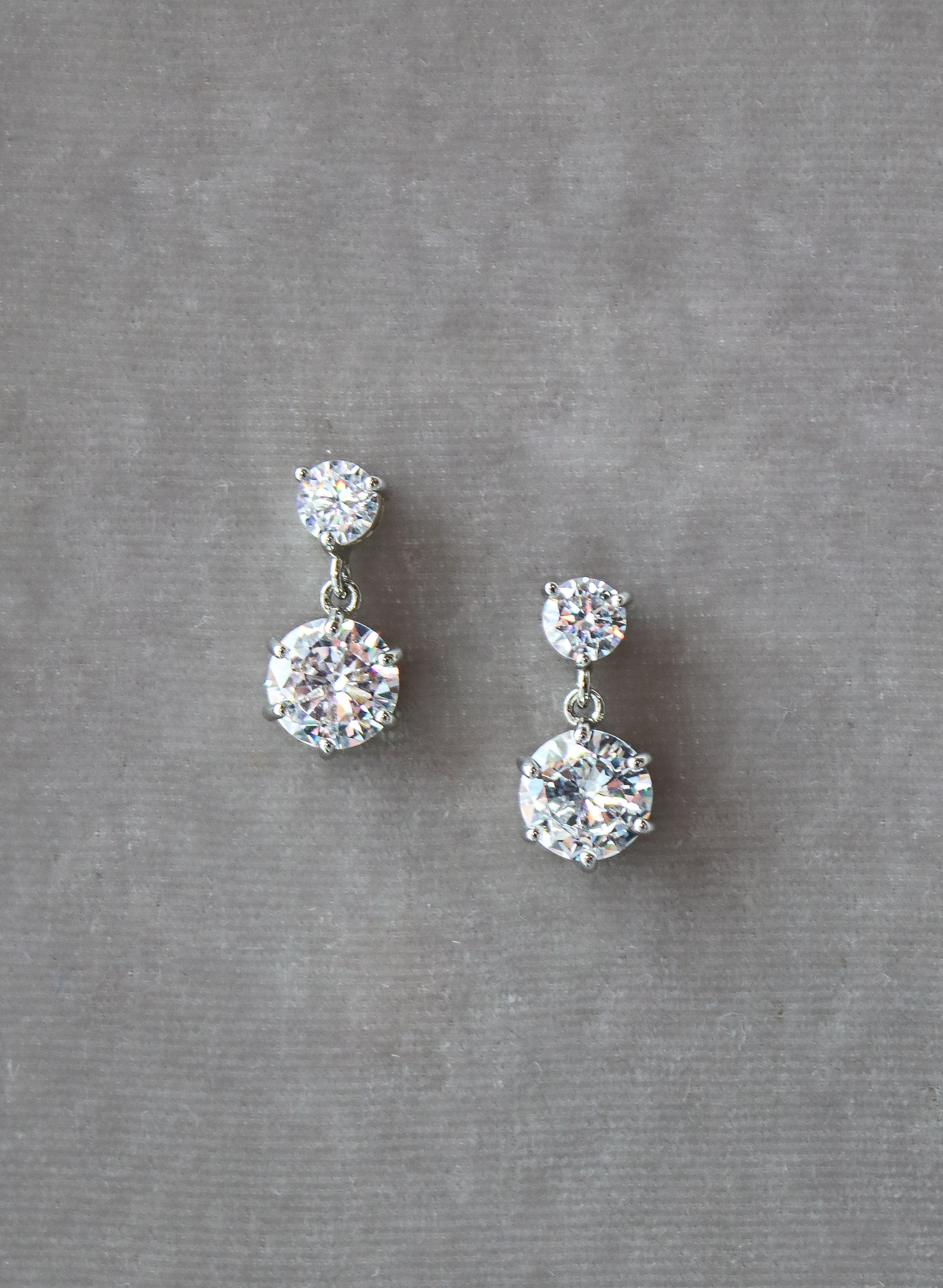 Stud Earrings Petite Drop Earrings KIRA Earrings | EDEN LUXE Bridal