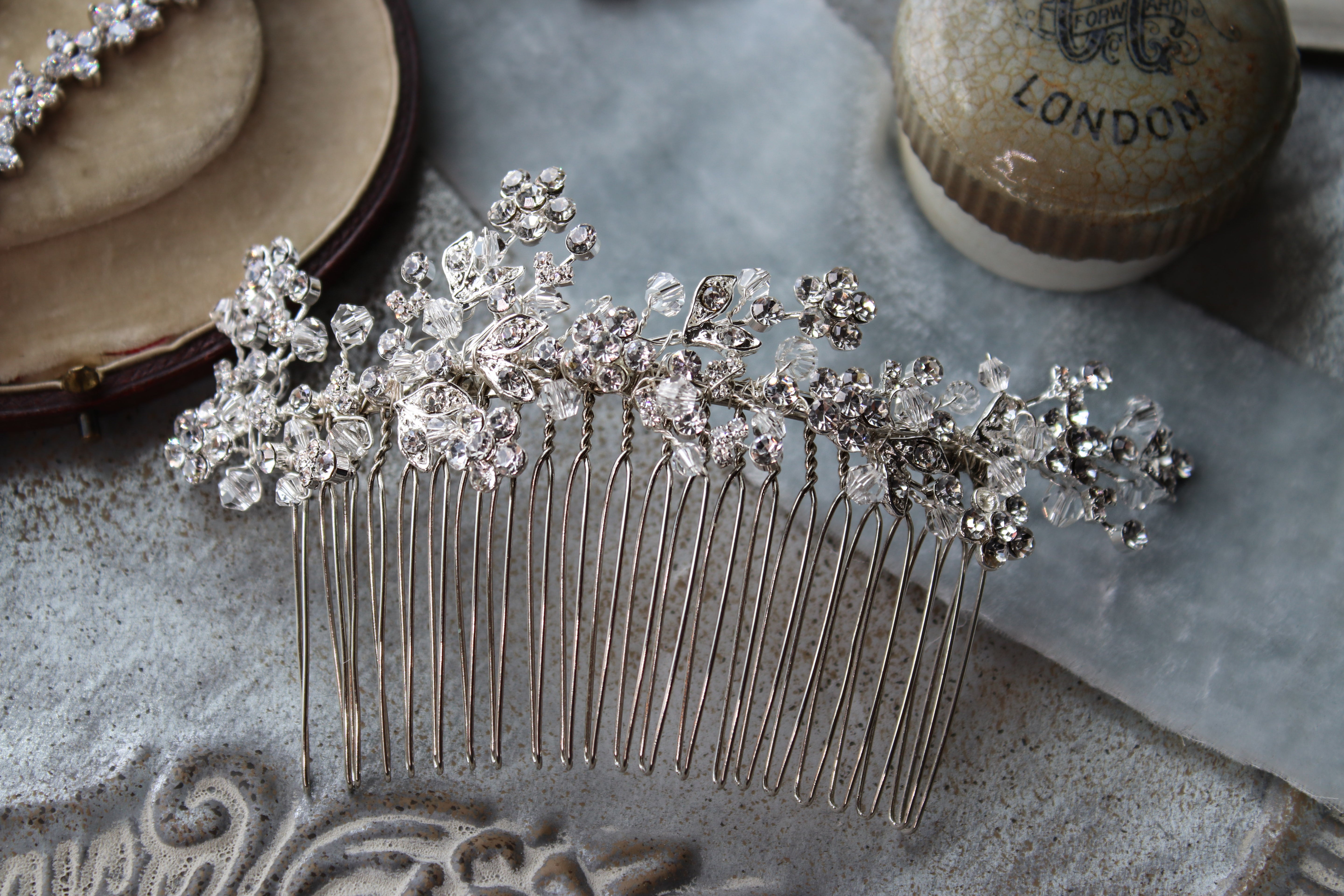 Crystal Wedding Hair Comb Side Comb | EDEN LUXE Bridal