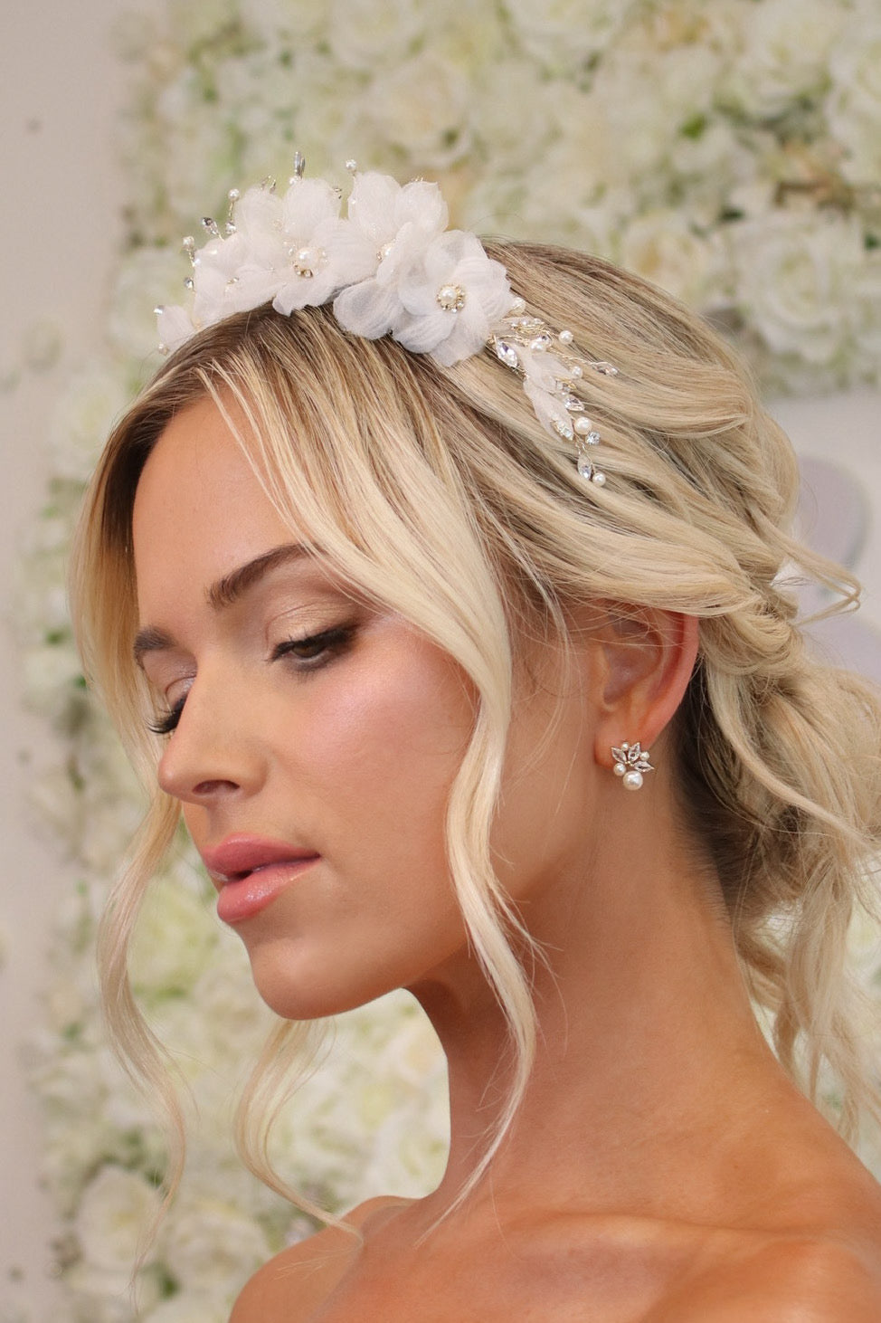 Organic blossom bridal headband | EDEN LUXE Bridal