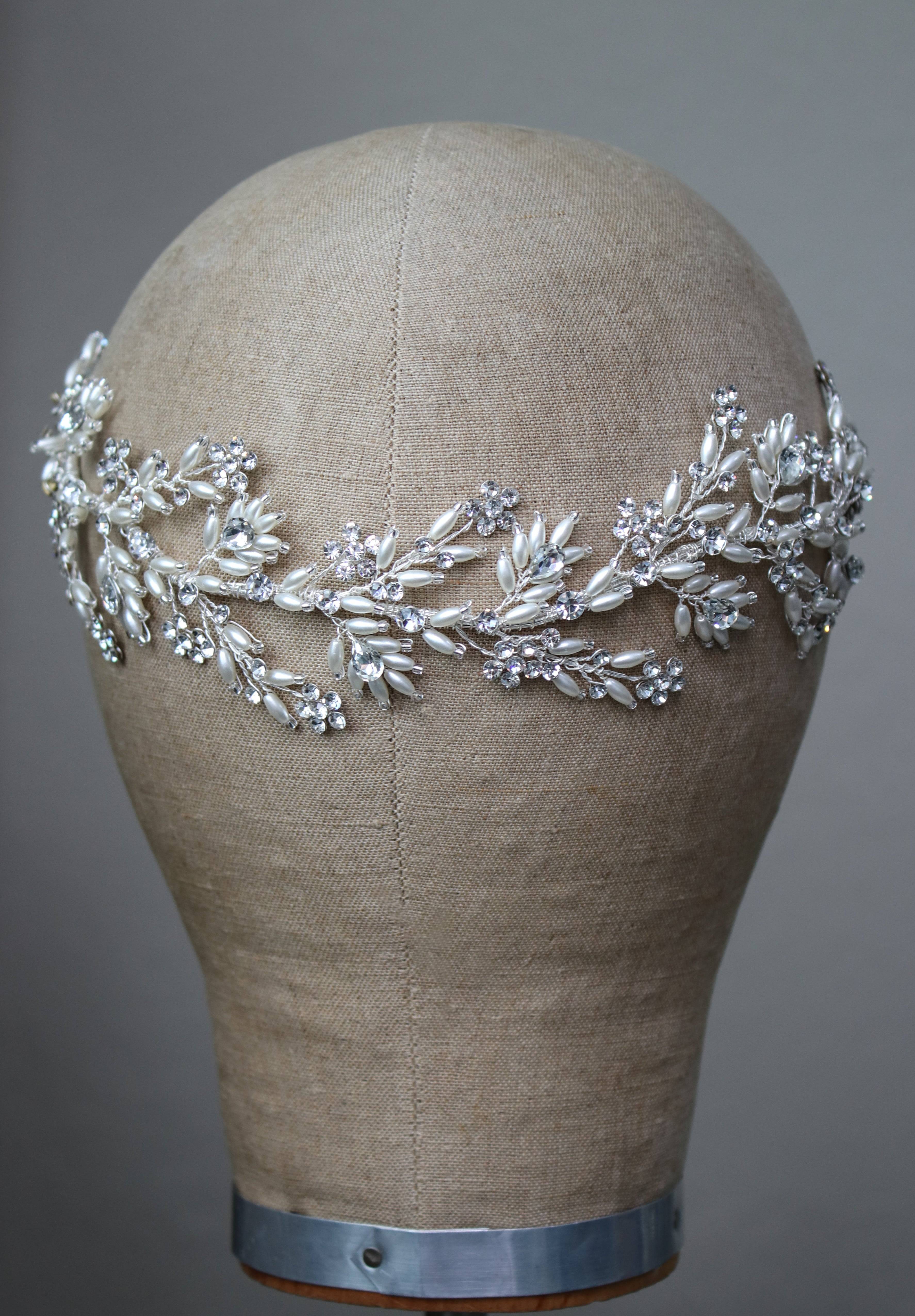 Back of head hairvine for Brides | EDEN LUXE Bridal