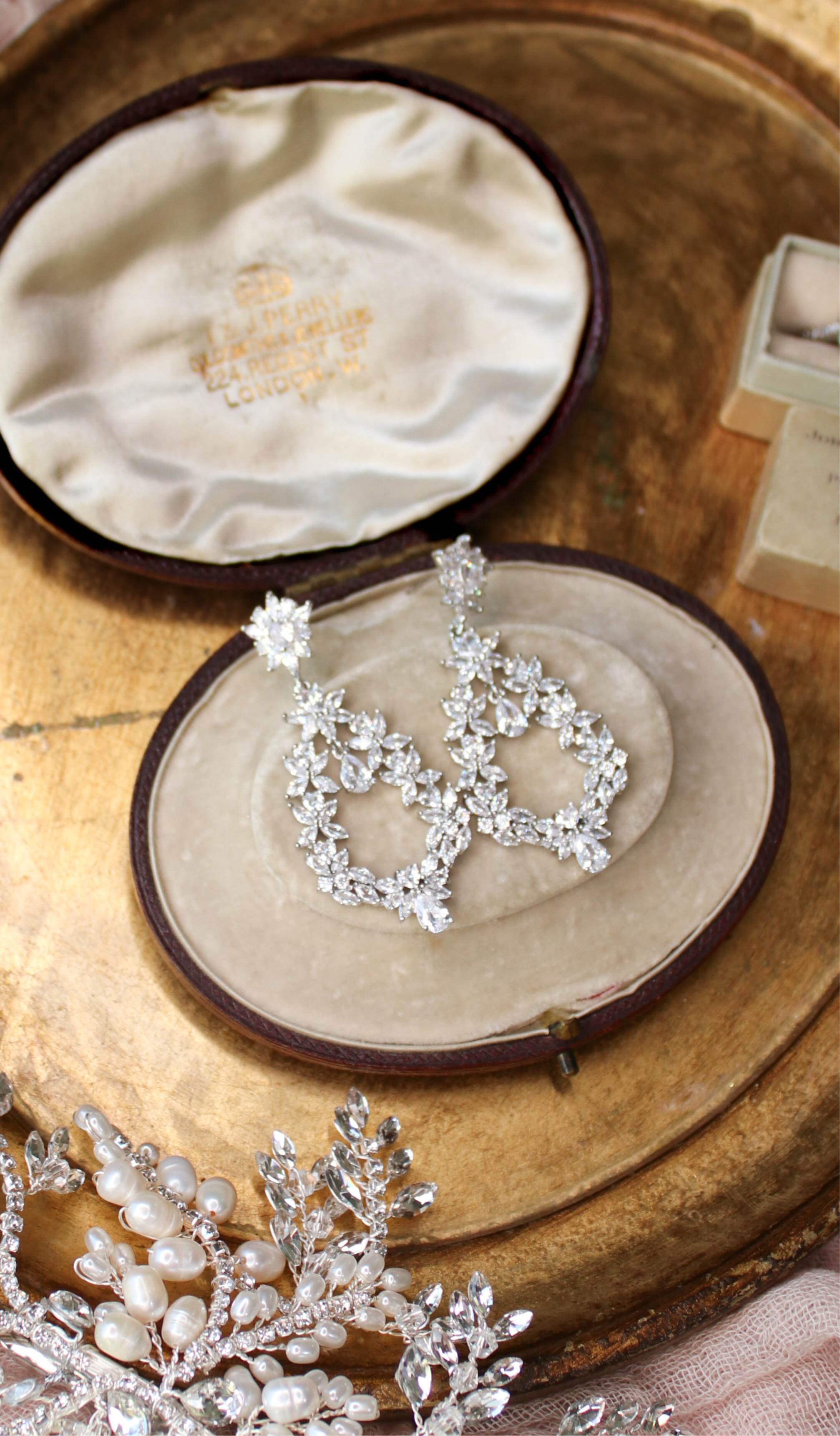 Minerva Statement Wedding Earrings | EDEN LUXE Bridal