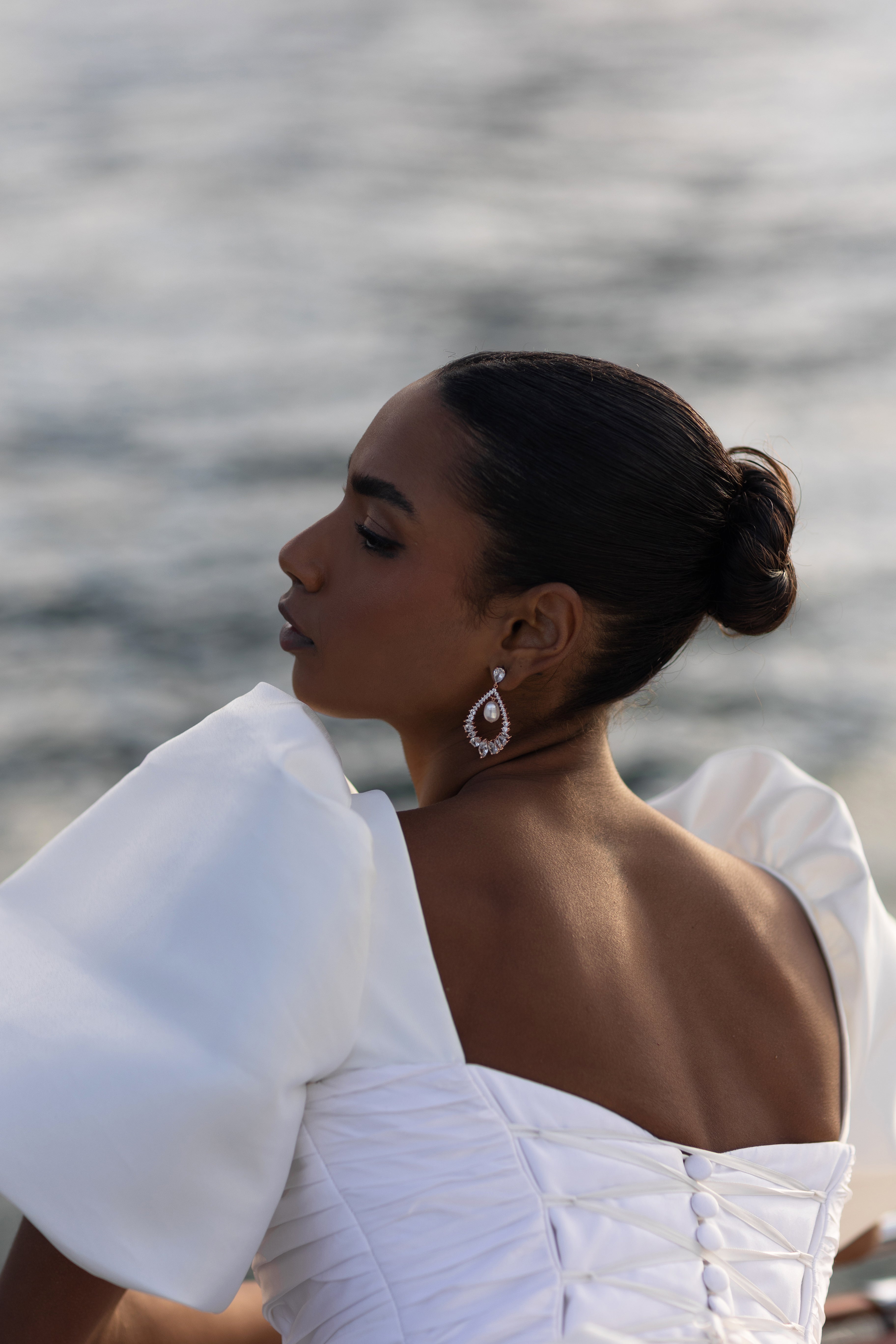 Pearl Statement Earring MIRABEL Earrings | EDEN LUXE Bridal