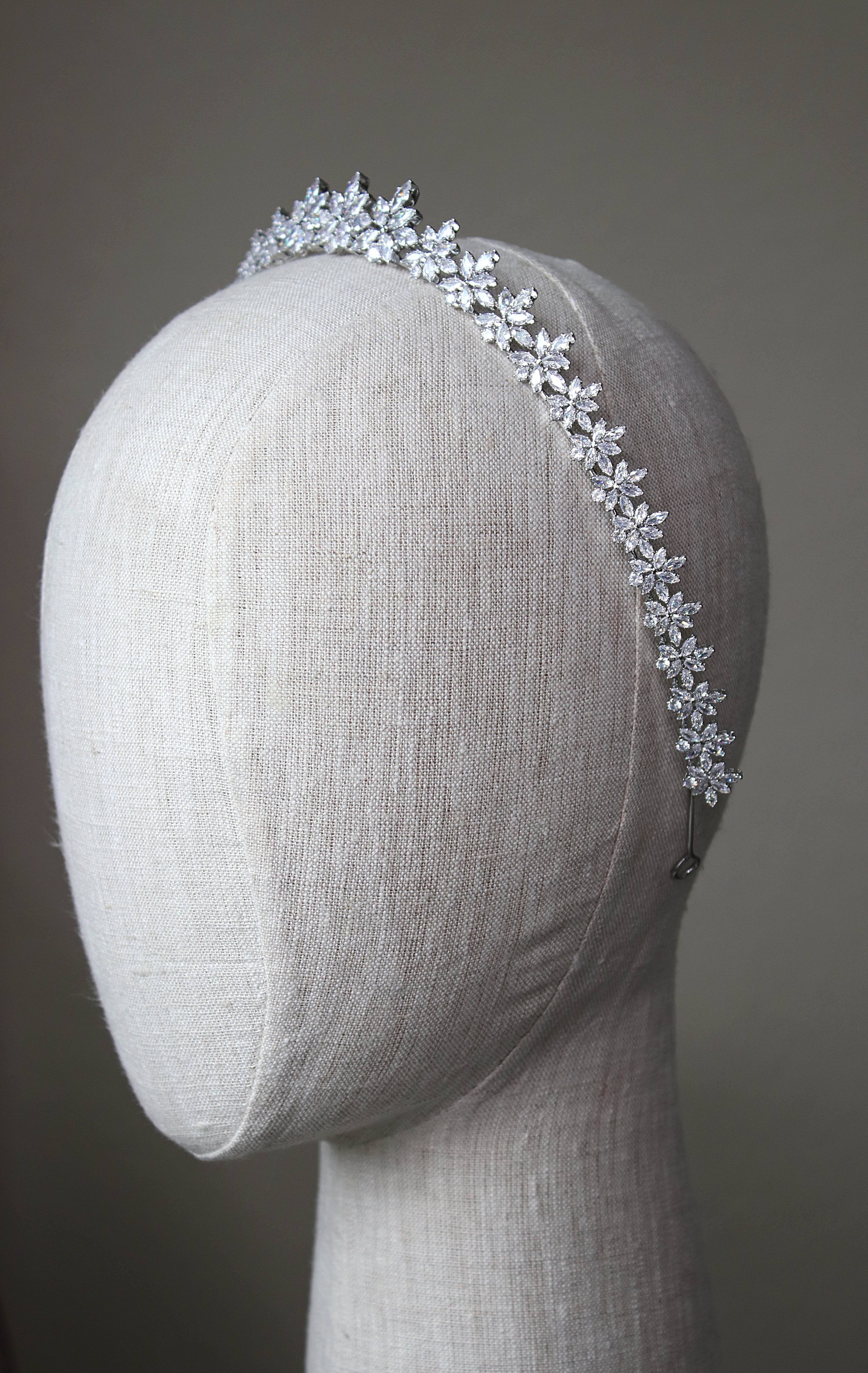 ELLISON Simulated Diamond Headband Tiara