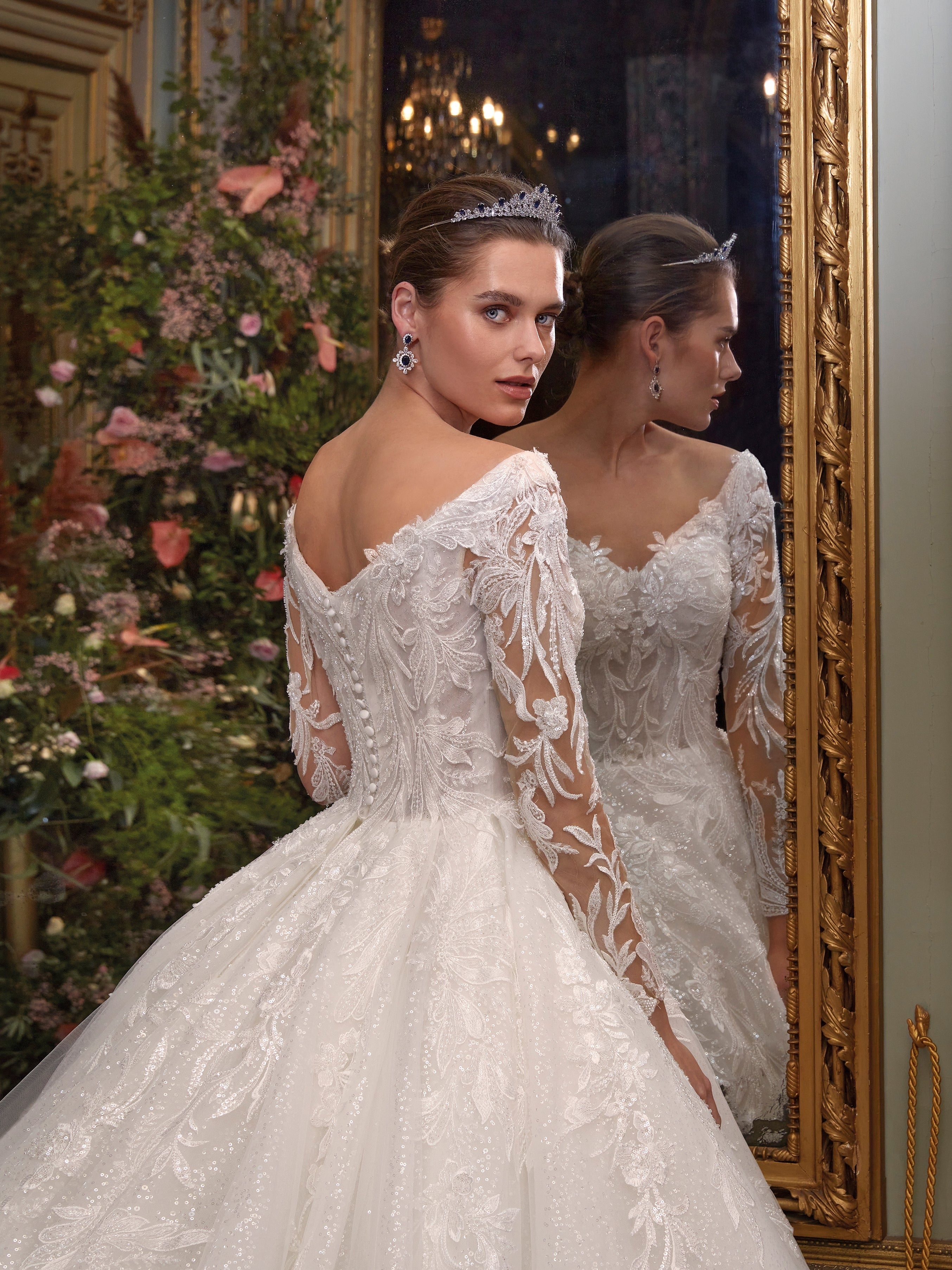 Jessica Bridal Tiara and Matching Earrings | EDEN LUXE Bridal