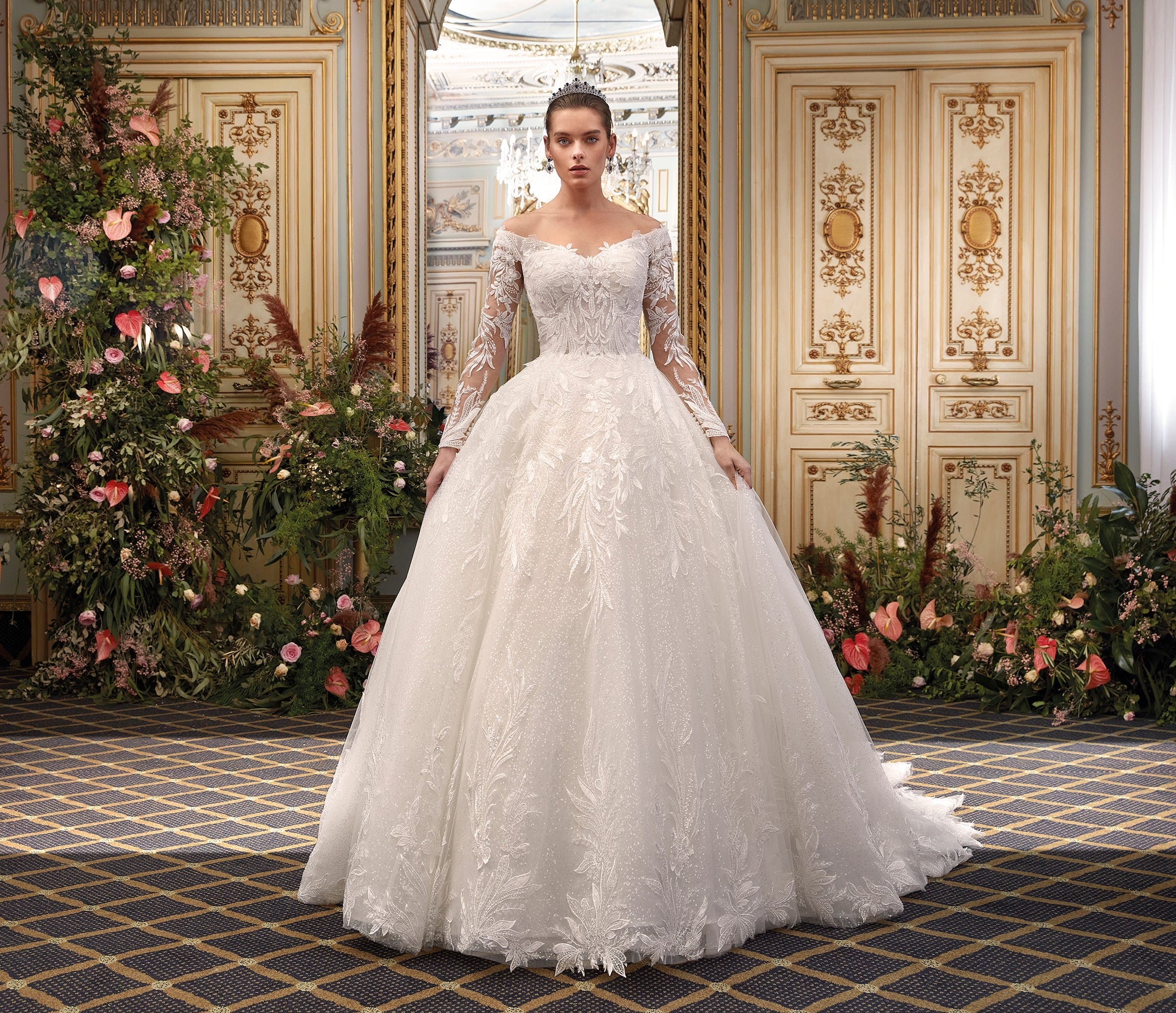 Jessica Bridal Tiara and Matching Earrings | EDEN LUXE Bridal