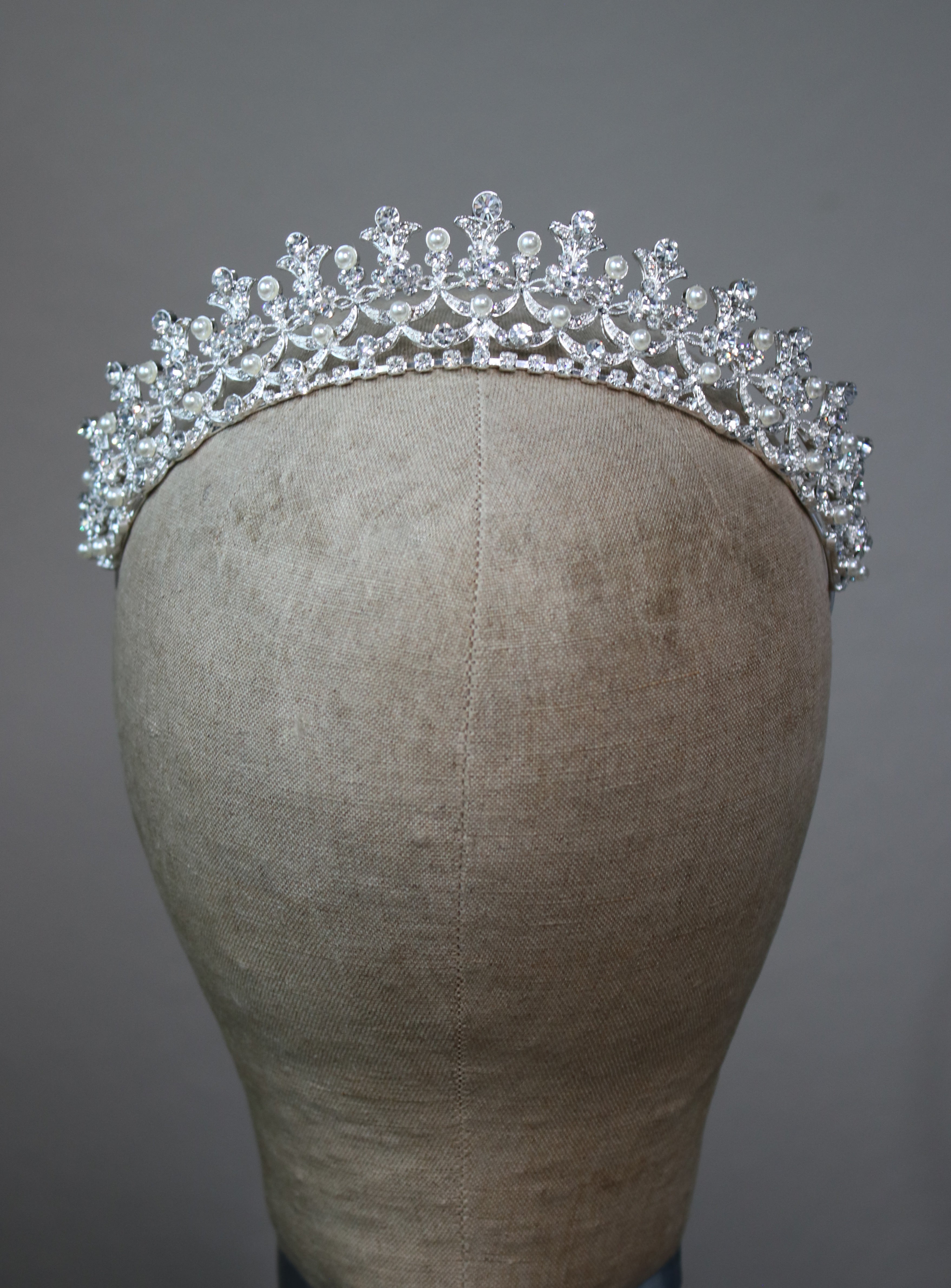 Swarovski Crystal Tiara with Pearls | EDEN LUXE Bridal