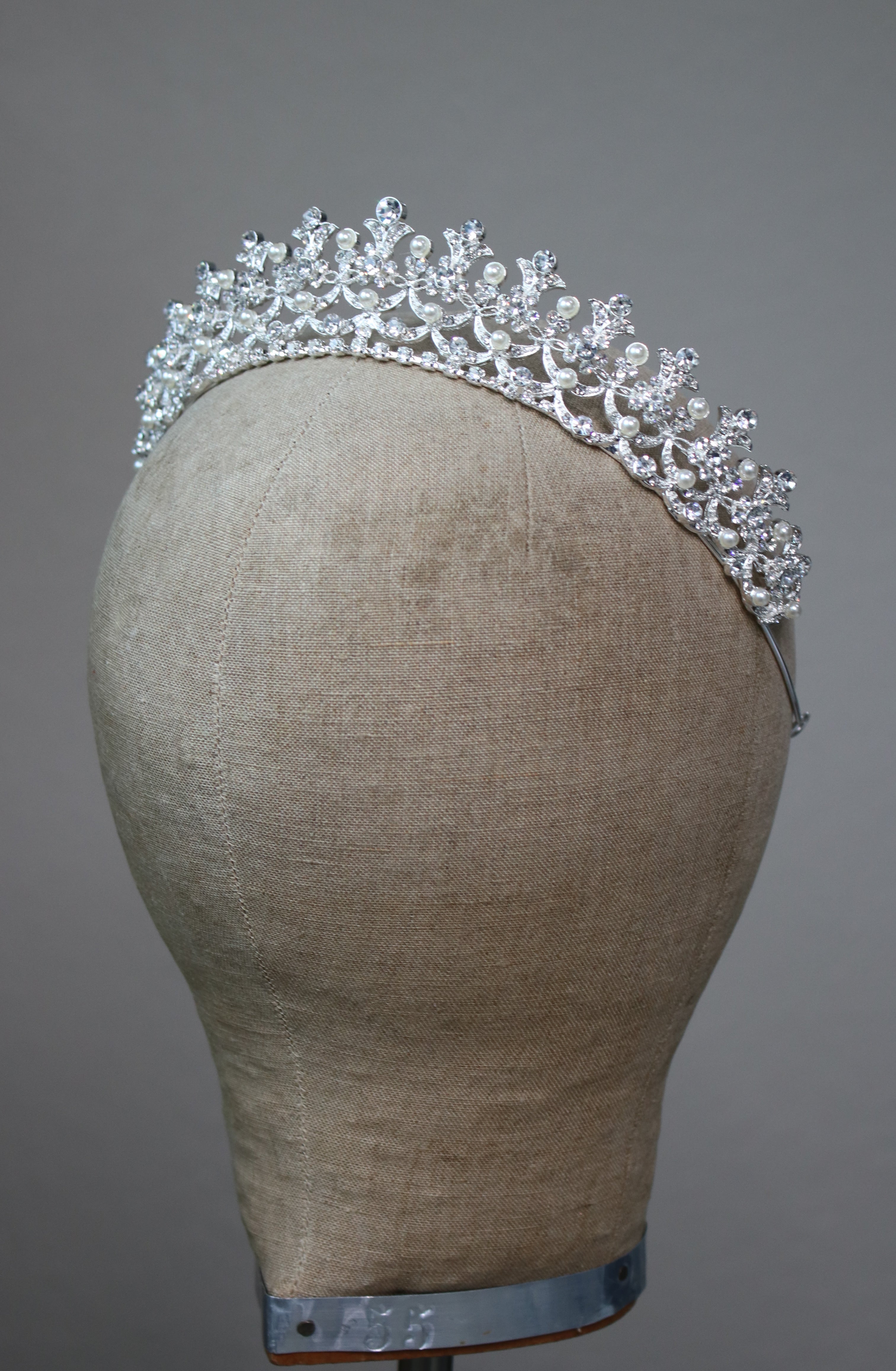 Bridal Tiara with Crystals and Pearls | EDEN LUXE Bridal
