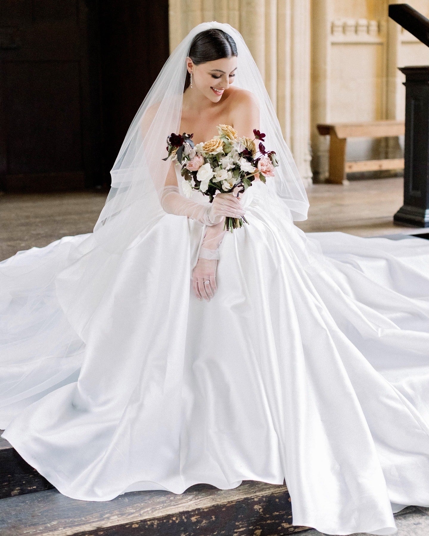 Long Earrings on Bride | EDEN LUXE Bridal