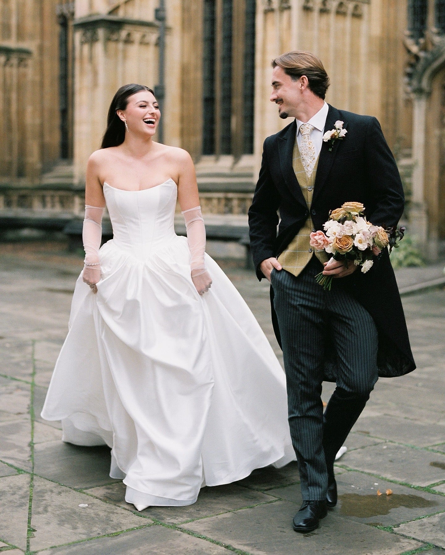 Bridal Long Earrings on Bride | EDEN LUXE Bridal