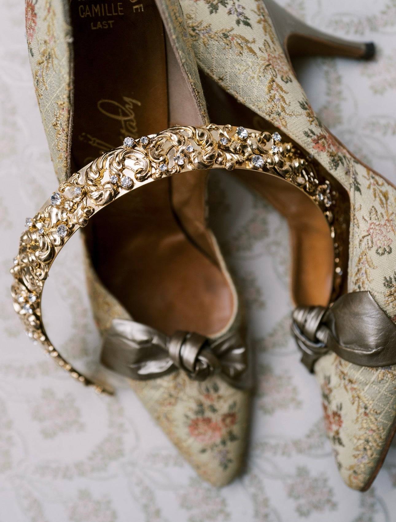 14K Gold Plated Rococo Tiara | EDEN LUXE | EDEN LUXE Bridal