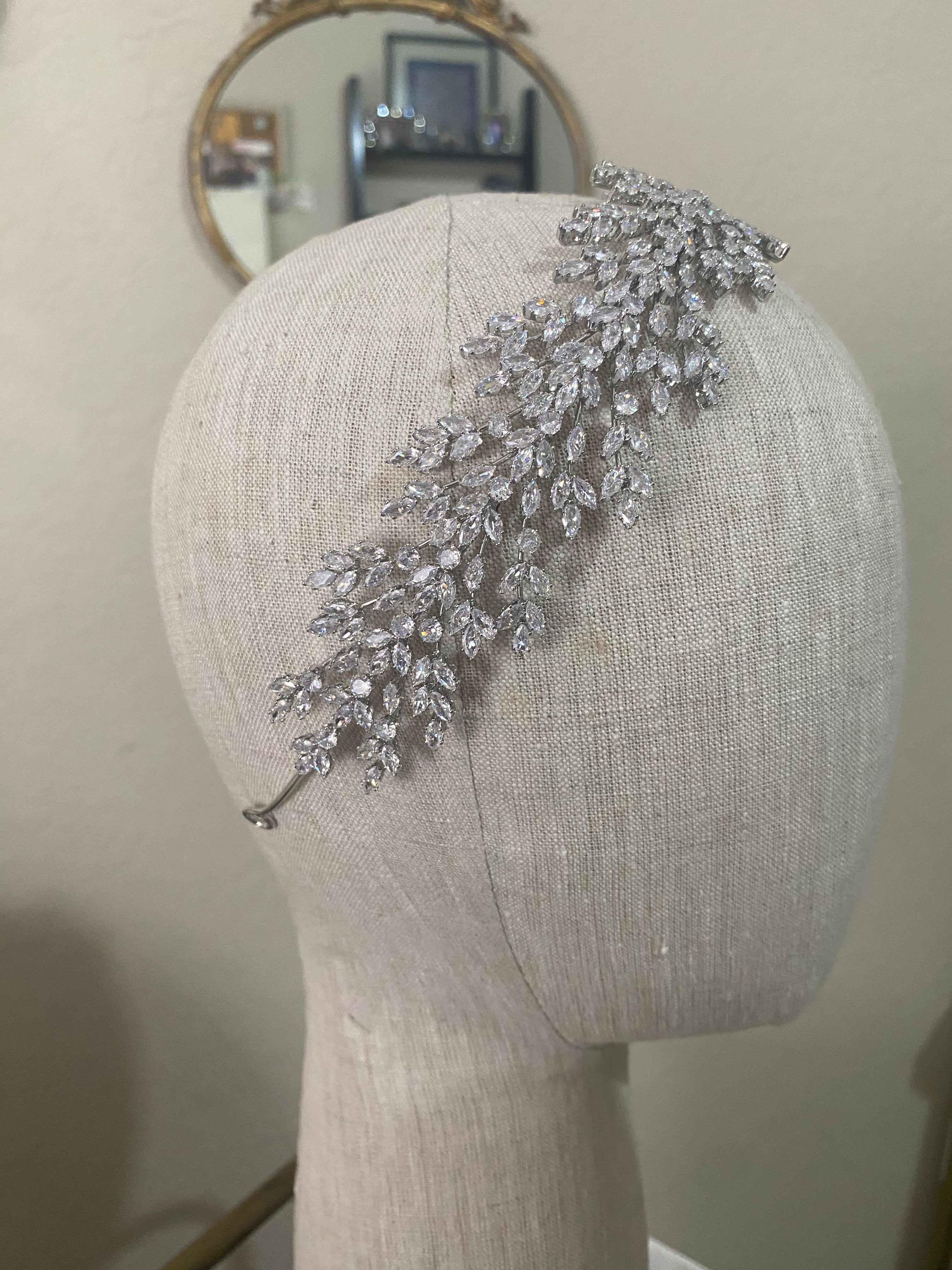 CLEO Simulated Diamond Headband Headpiece
