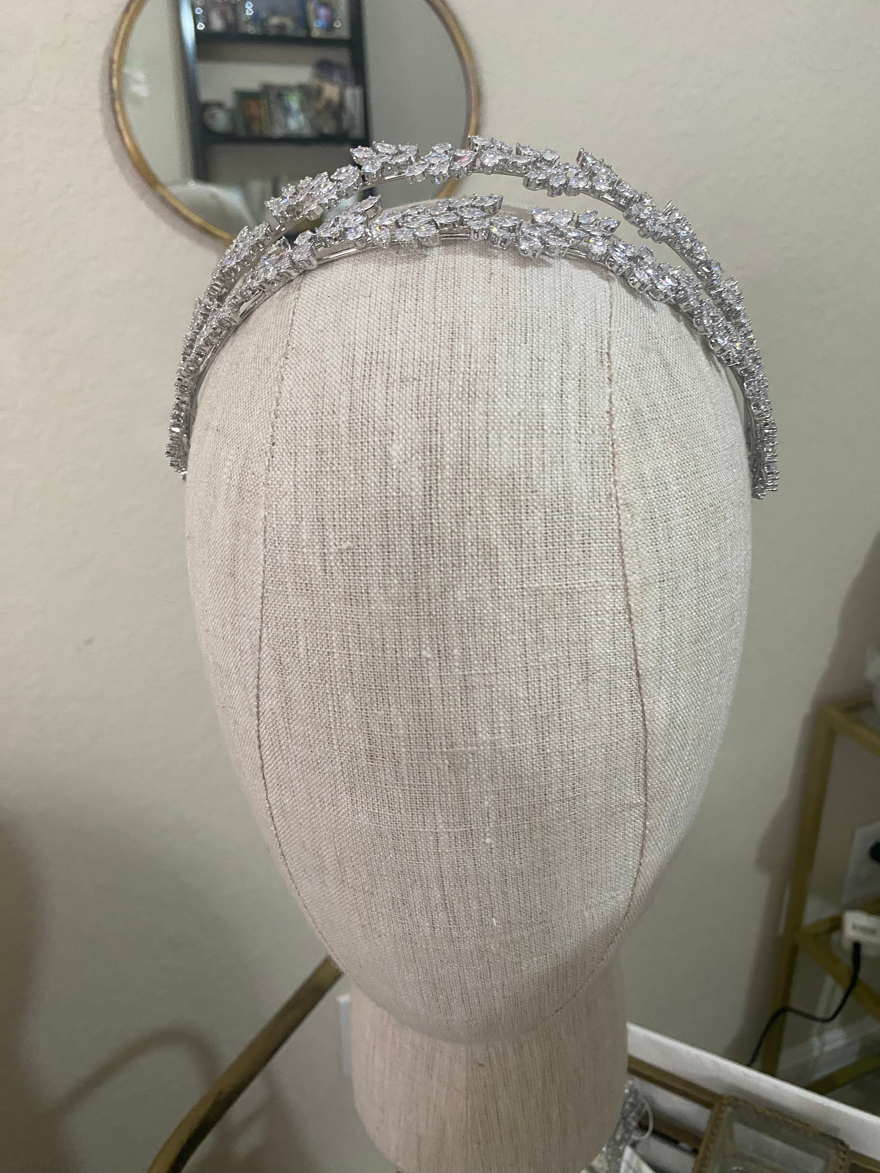 WARREN Simulated Diamond Headband Headpiece