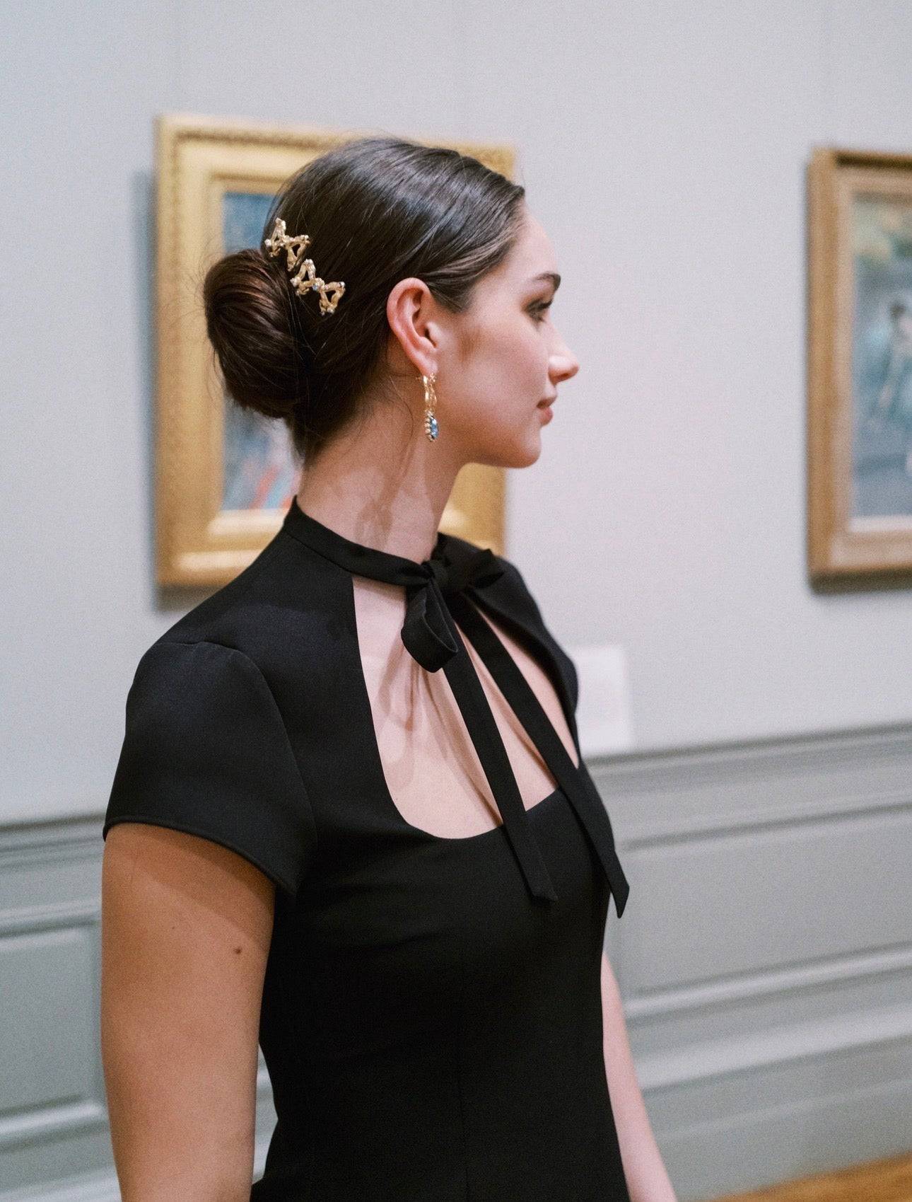 ANTOINETTE Bow Bobby Pin - Pale Amethyst – EDEN LUXE Everyday