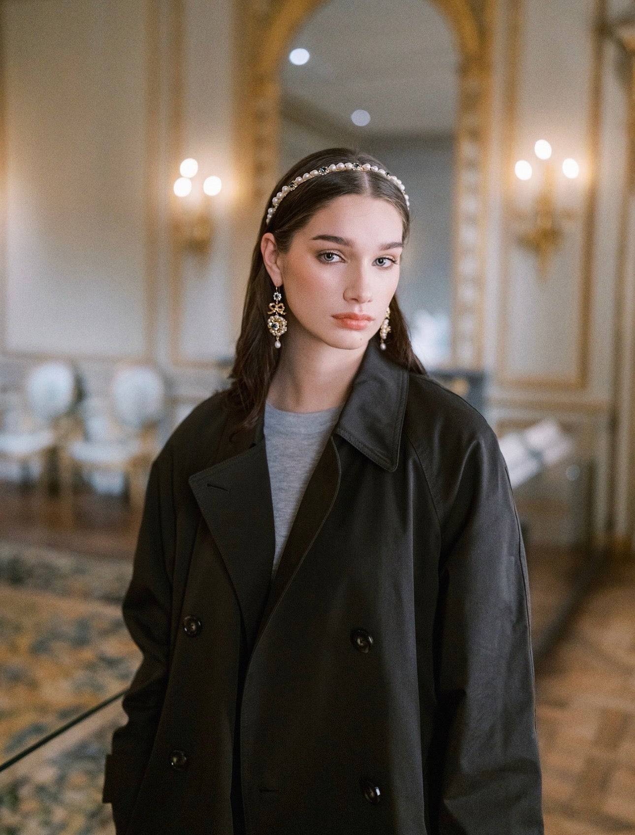 SOPHIE Statement Freshwater Pearl Antique Inspired Earrings - EDEN LUXE Everyday