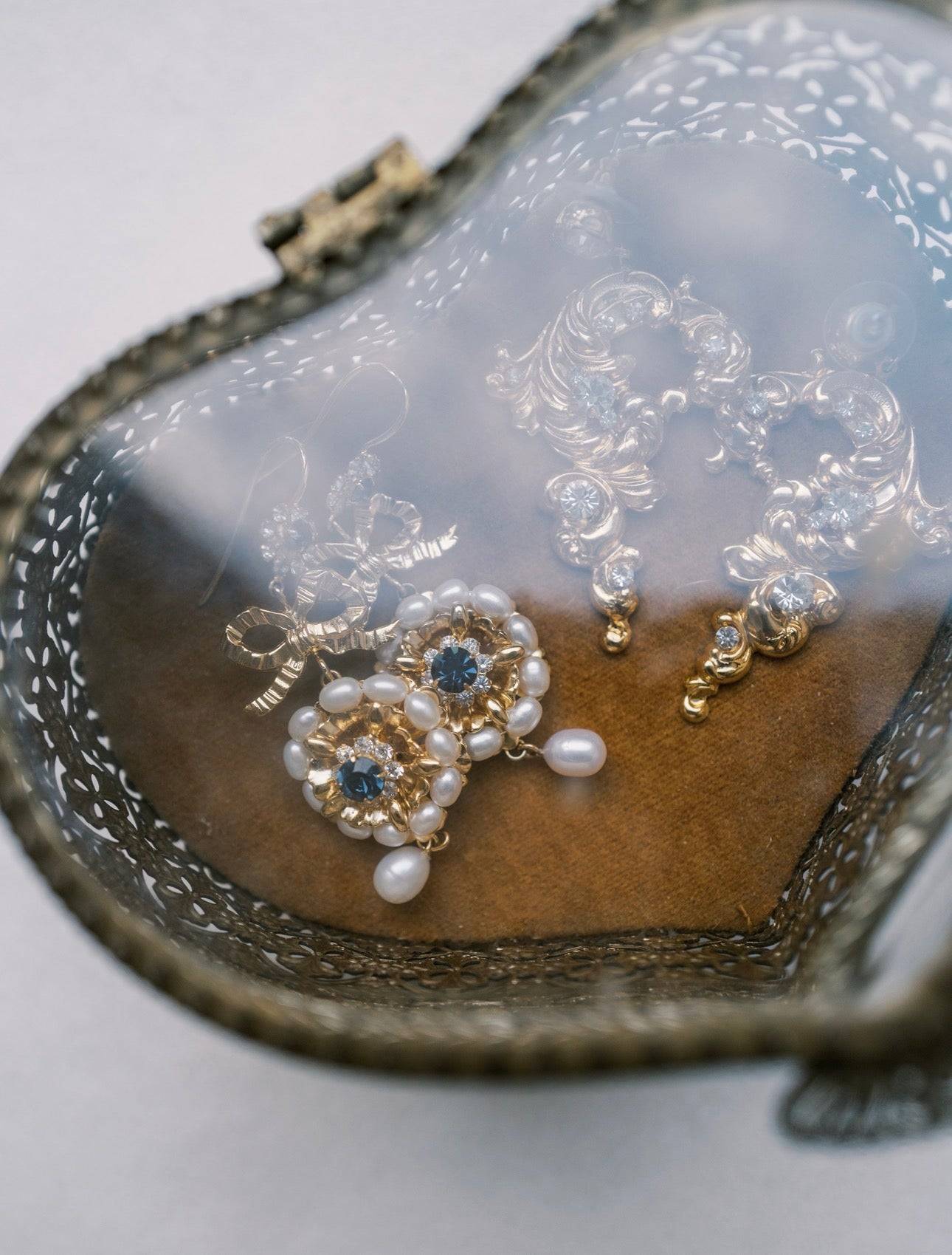 SOPHIE Statement Freshwater Pearl Antique Inspired Earrings - EDEN LUXE Everyday