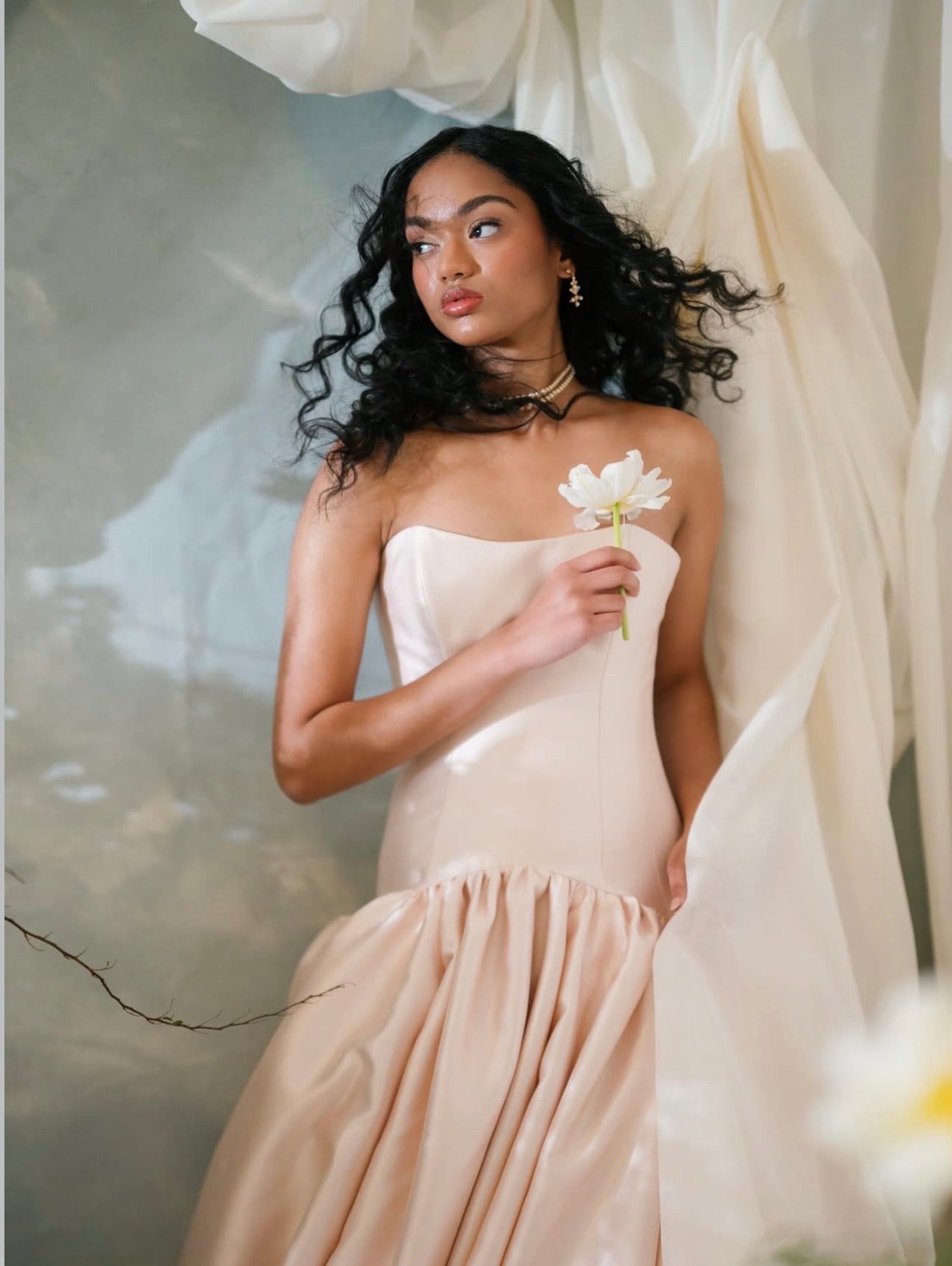 OPHELIA Pearl and Swarovski Crystal Drop Earrings – Sophie Kaye x EDEN LUXE Everyday