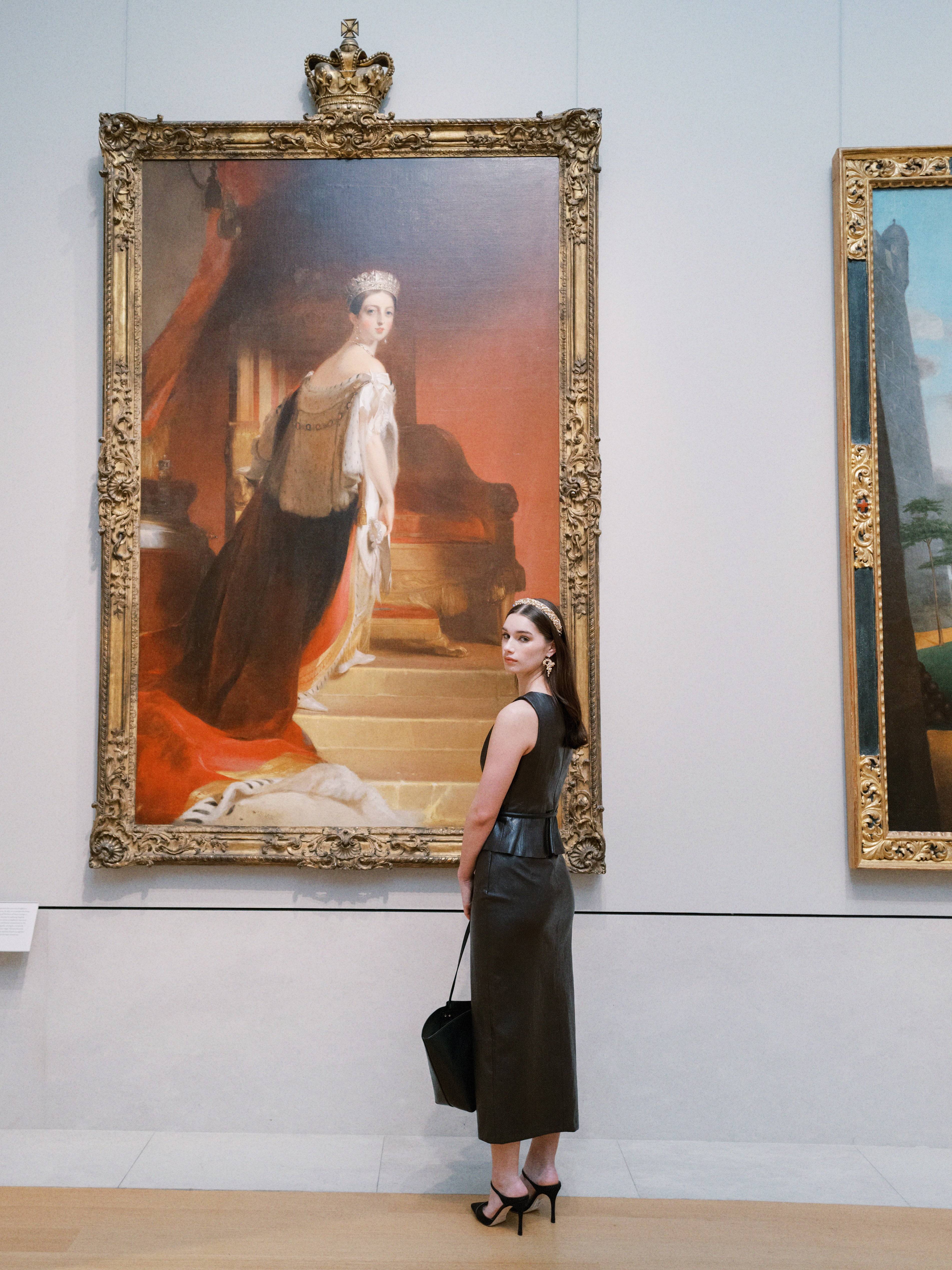 14K Gold Plated Rococo Tiara and Matching Statement Earrings| EDEN LUXE | EDEN LUXE Bridal