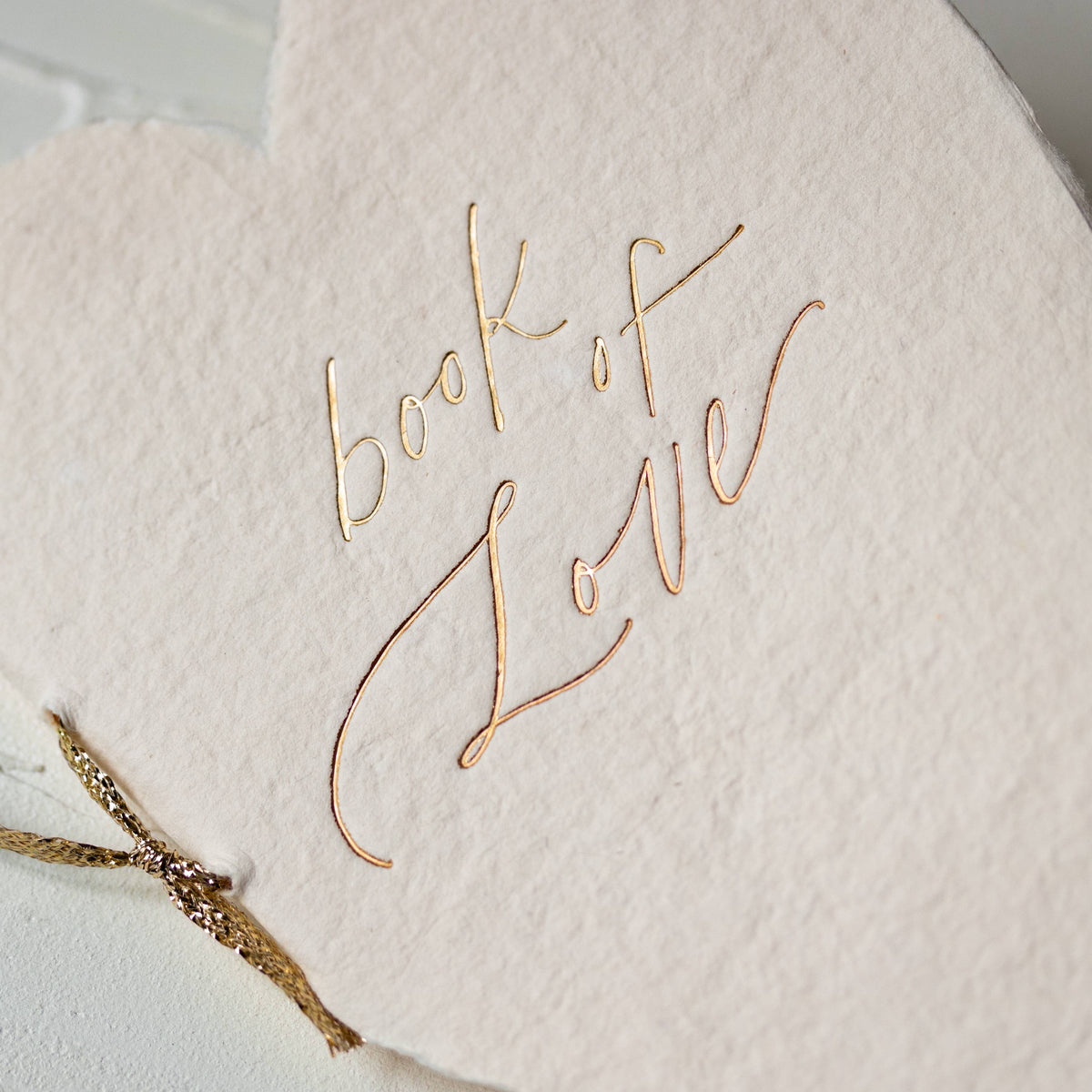 Book of Love Handmade Paper Letterpress Calligraphy Book