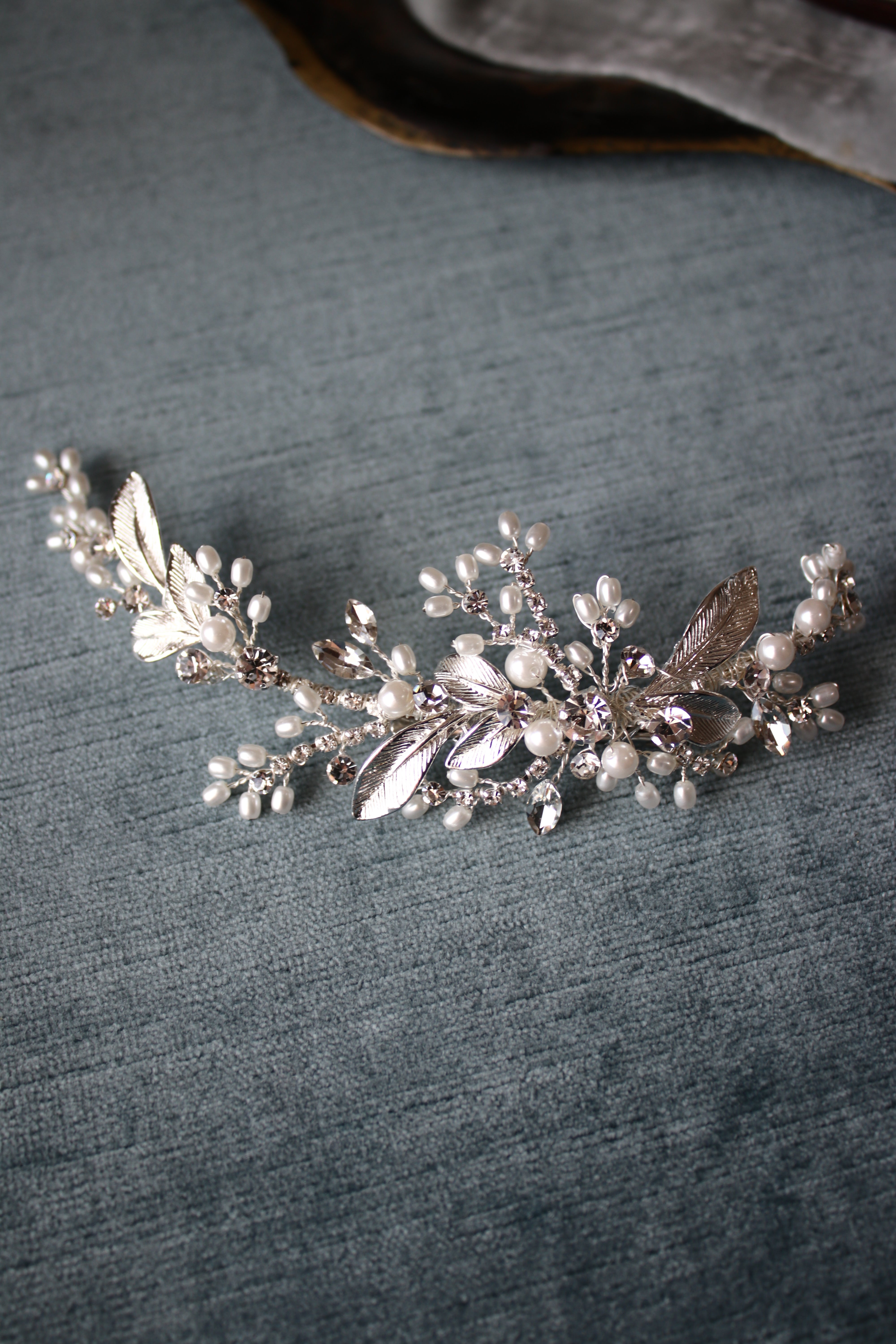 AUGUSTA Crystal Bridal Hair Clip Headpiece