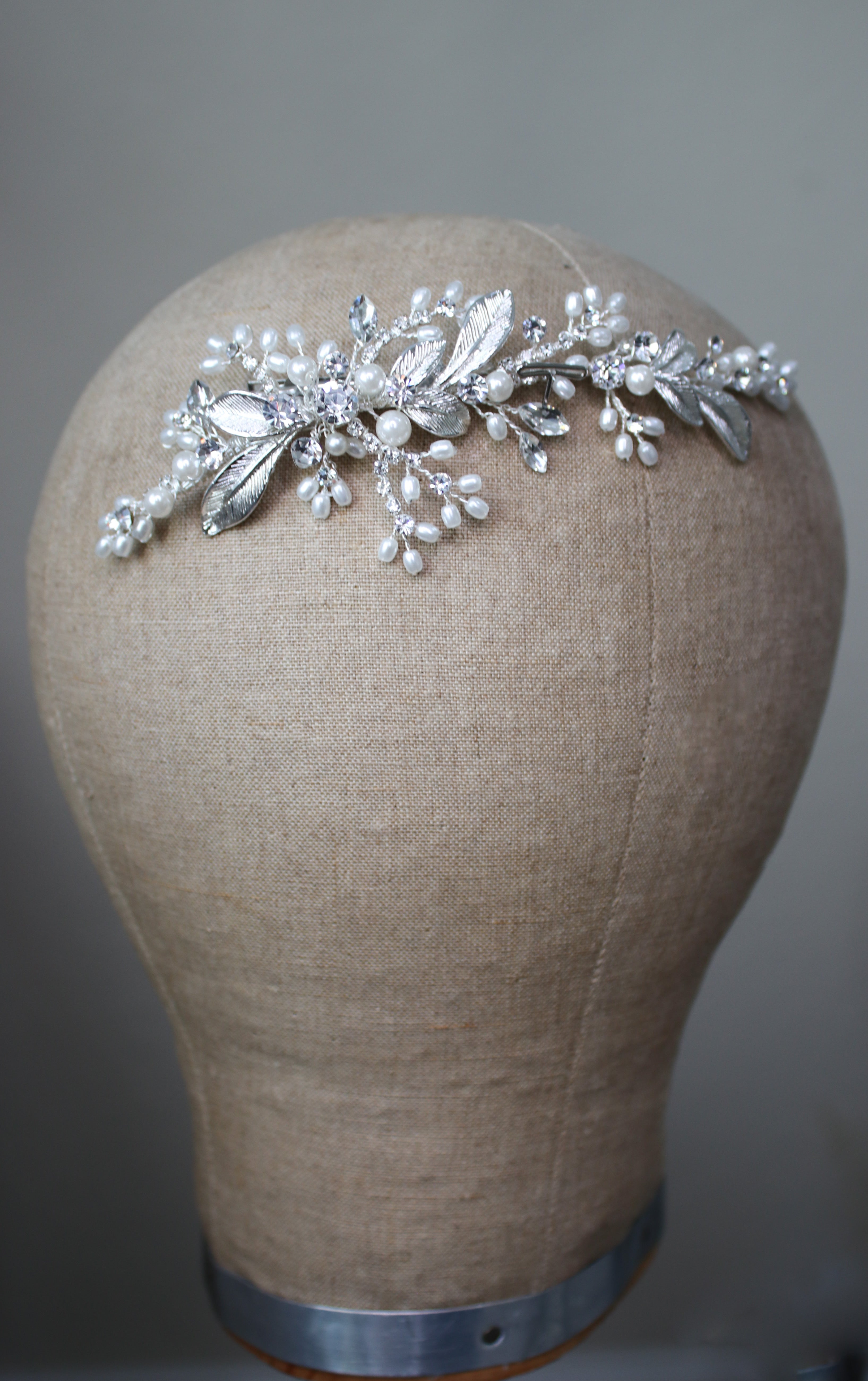 AUGUSTA Crystal Bridal Hair Clip Headpiece
