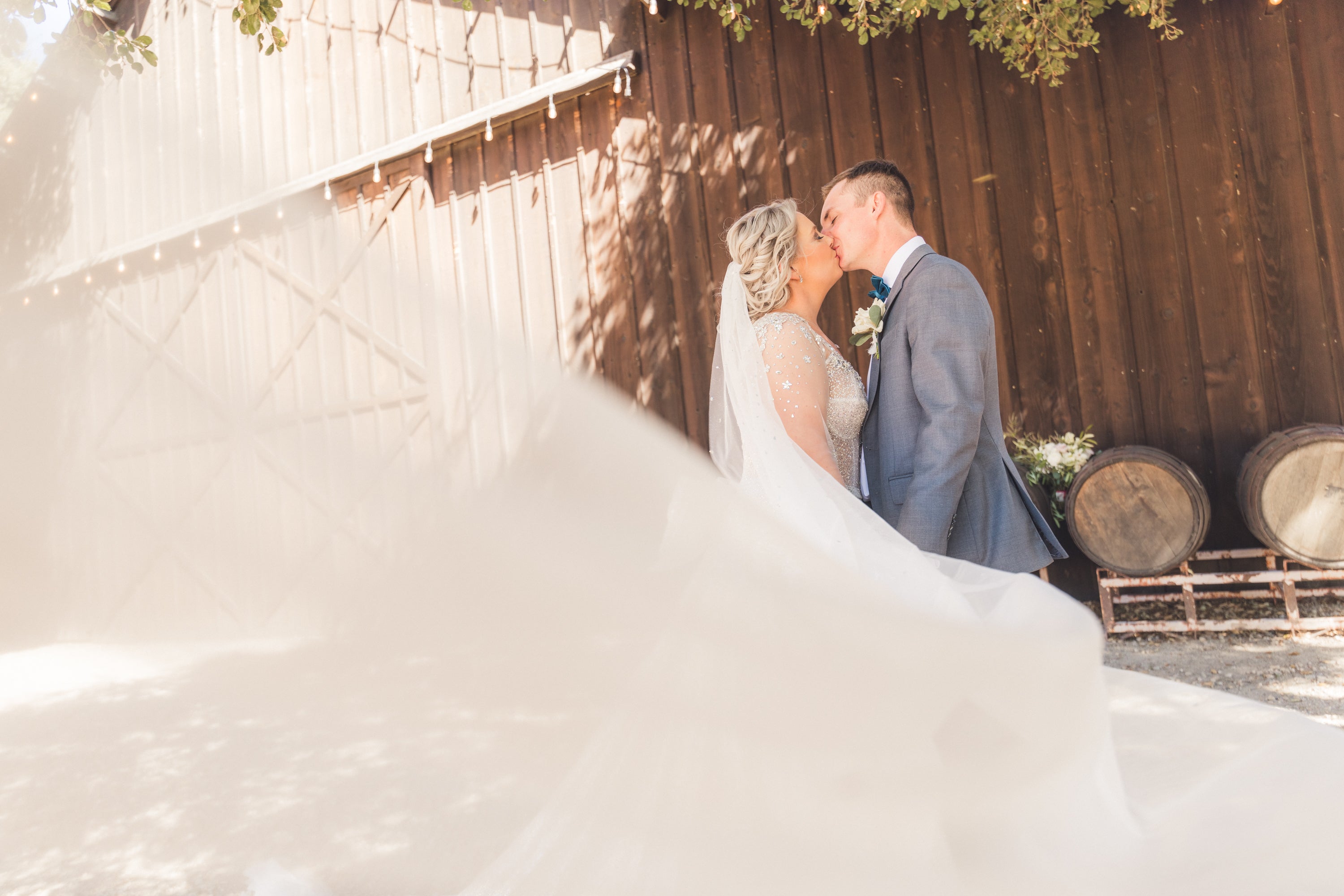 Sparkly Veil on Bride | EDEN LUXE Bridal