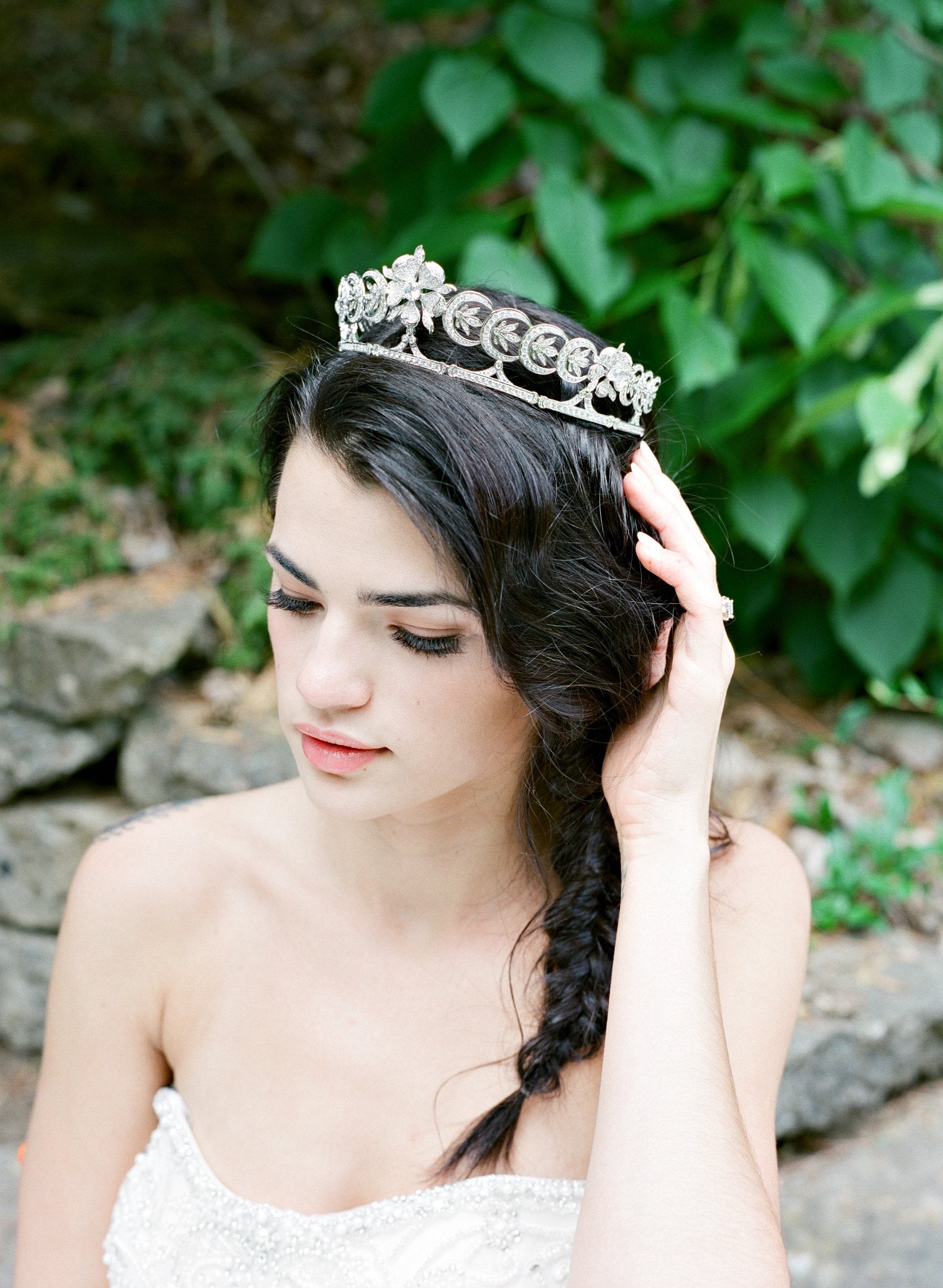 EDEN LUXE Bridal Tiaras INA Art Deco Wedding Tiara