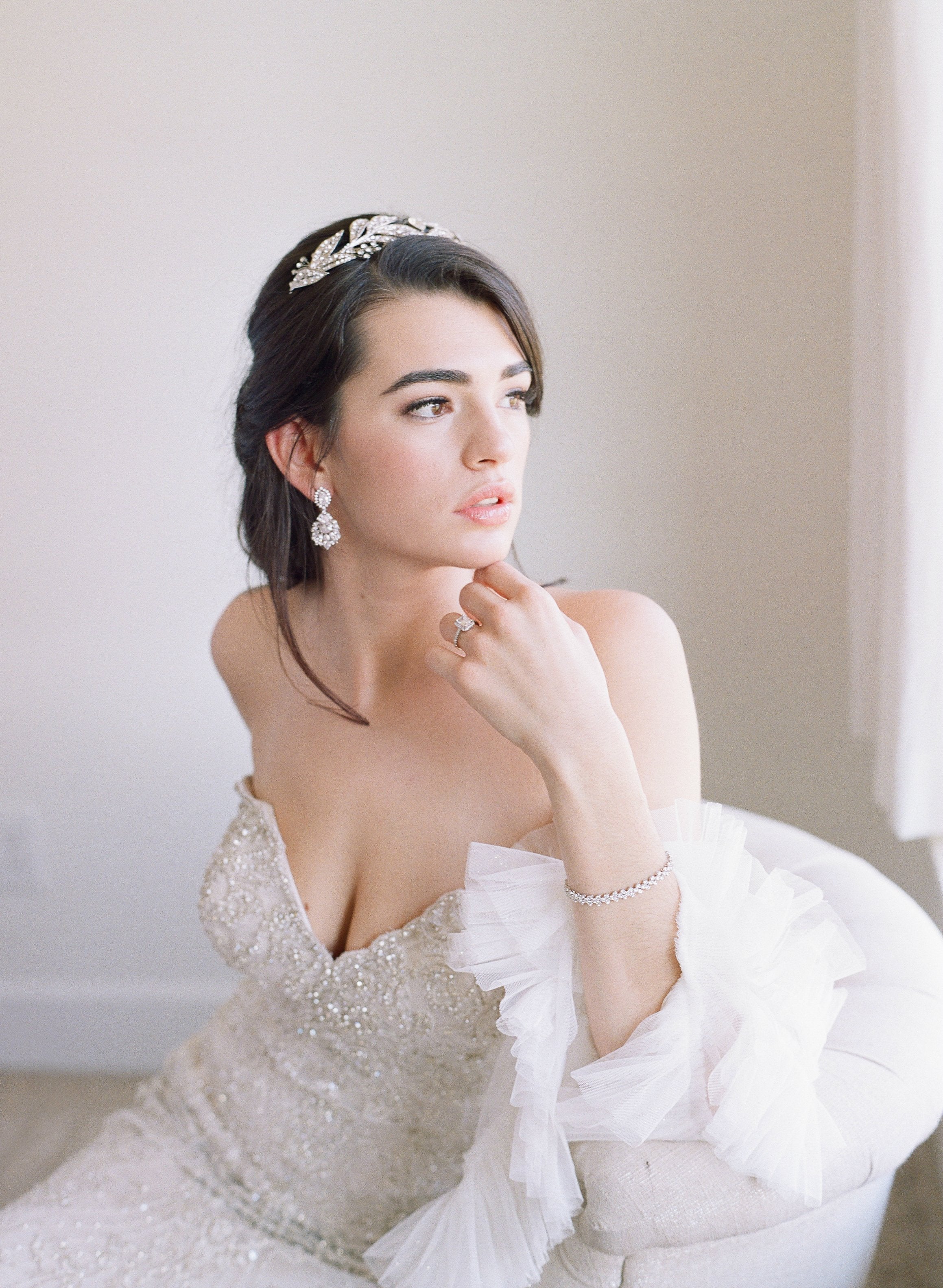 EDEN LUXE Bridal Bracelet ANGELIQUE Cubic Zirconia Bridal Bracelet