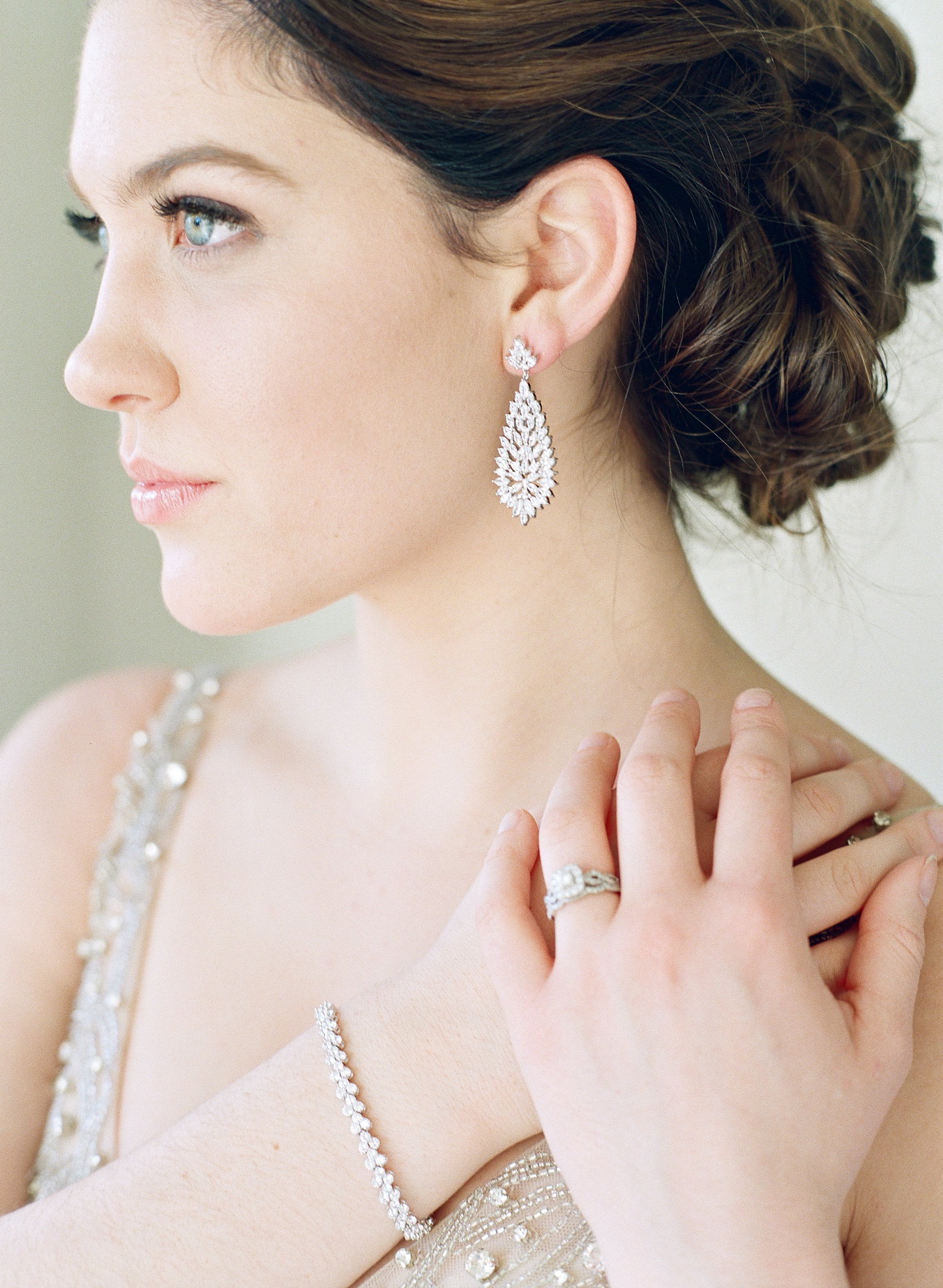 EDEN LUXE Bridal Bracelet ANGELIQUE Cubic Zirconia Bridal Bracelet