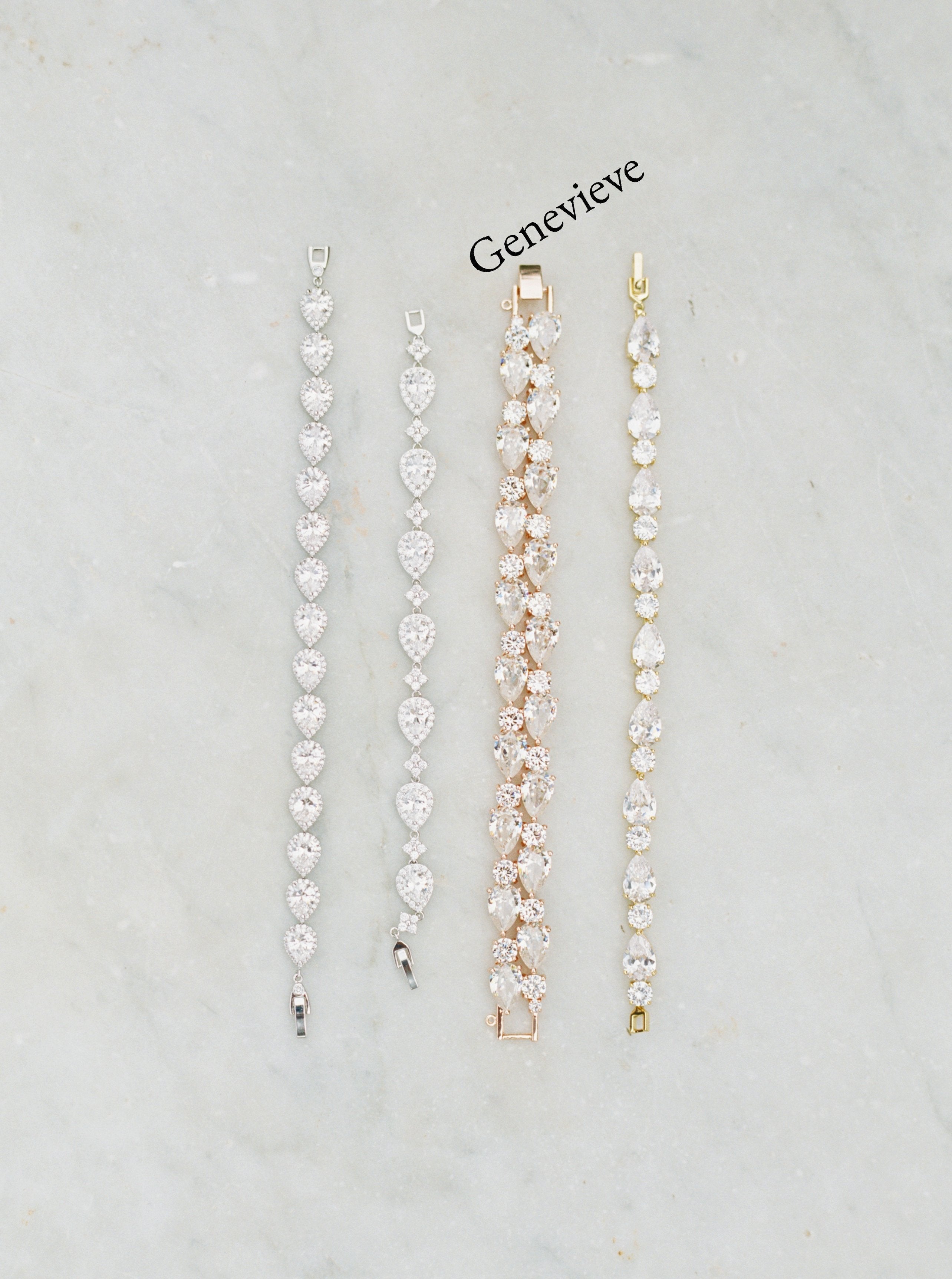 EDEN LUXE Bridal Bracelets, Bracelet GENEVIEVE Statement Bracelet