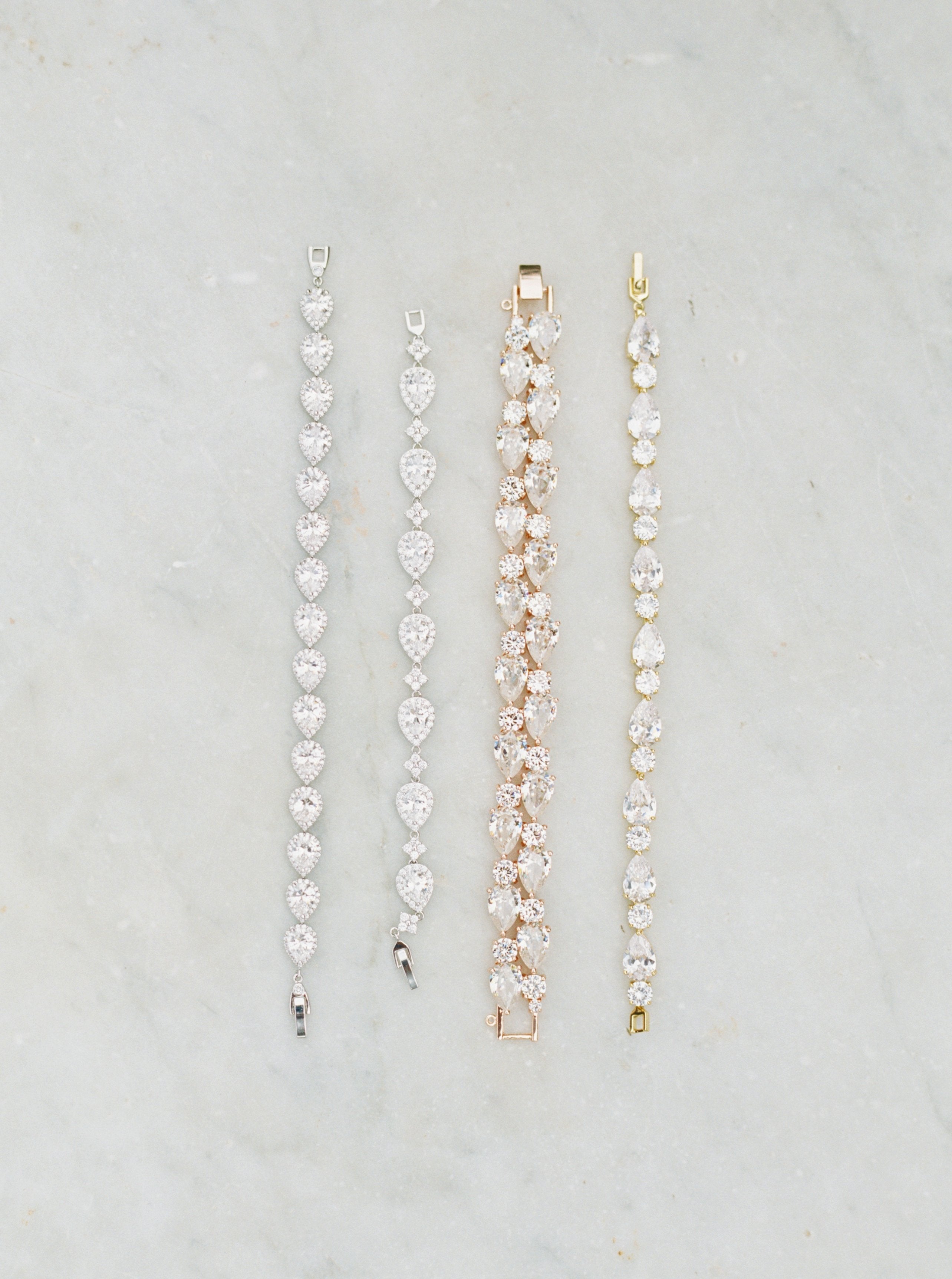 EDEN LUXE Bridal Bracelets, Bracelet SPENCER Simulated Diamond Bracelet