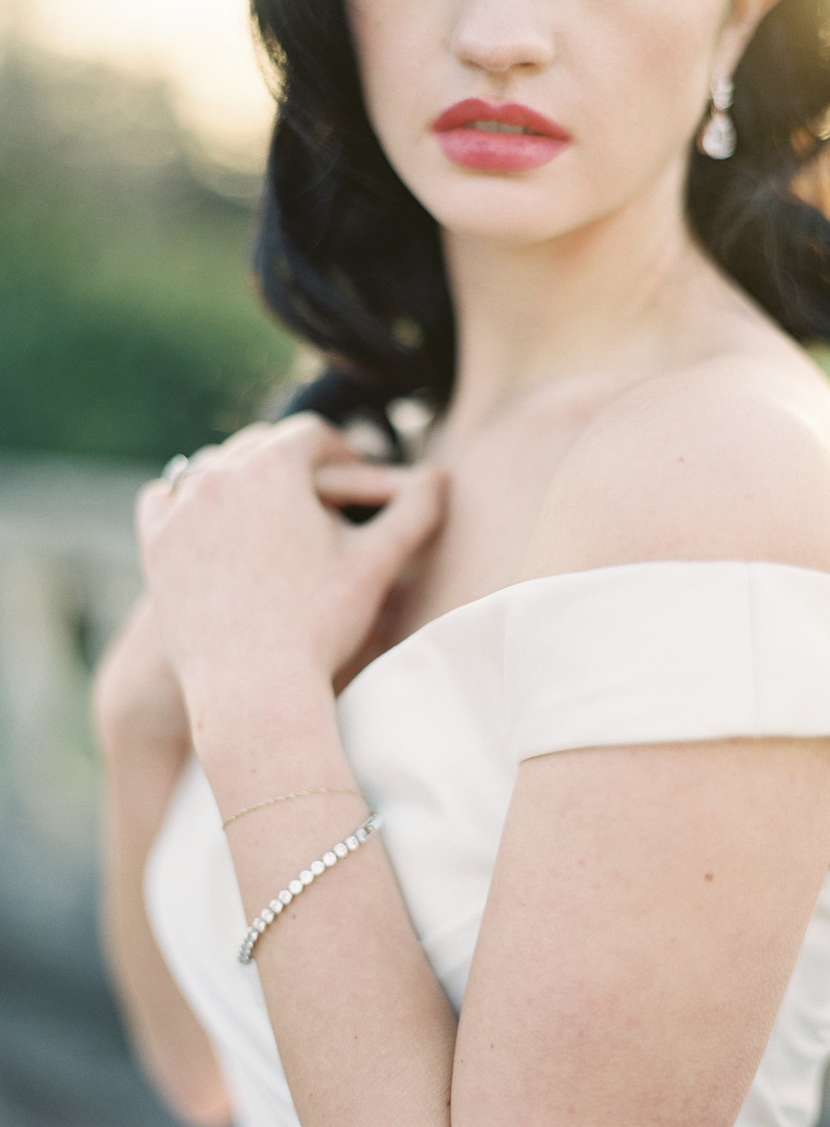 EDEN LUXE Bridal Bracelets LEAH Cubic Zirconia Bridal Bracelet