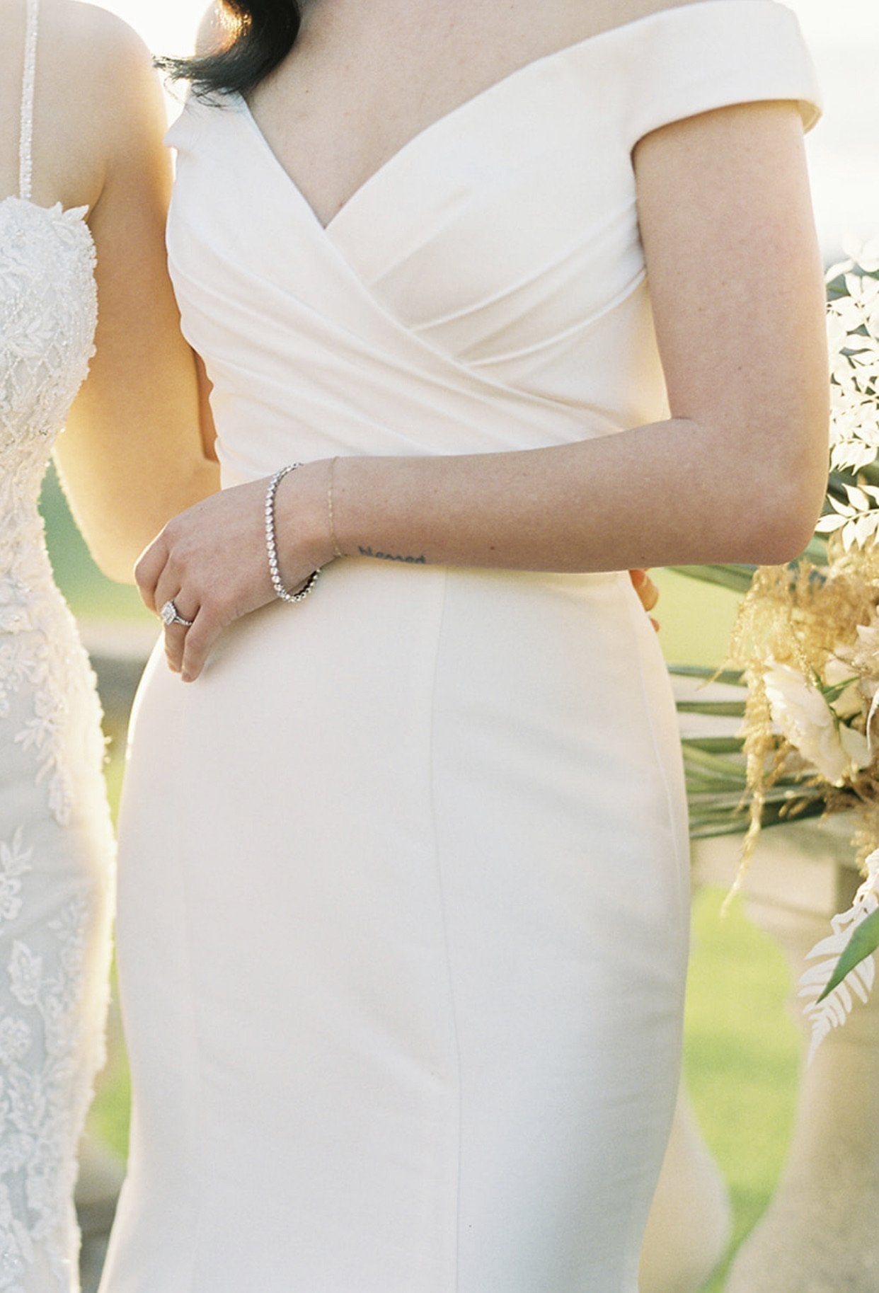 EDEN LUXE Bridal Bracelets LEAH Cubic Zirconia Bridal Bracelet