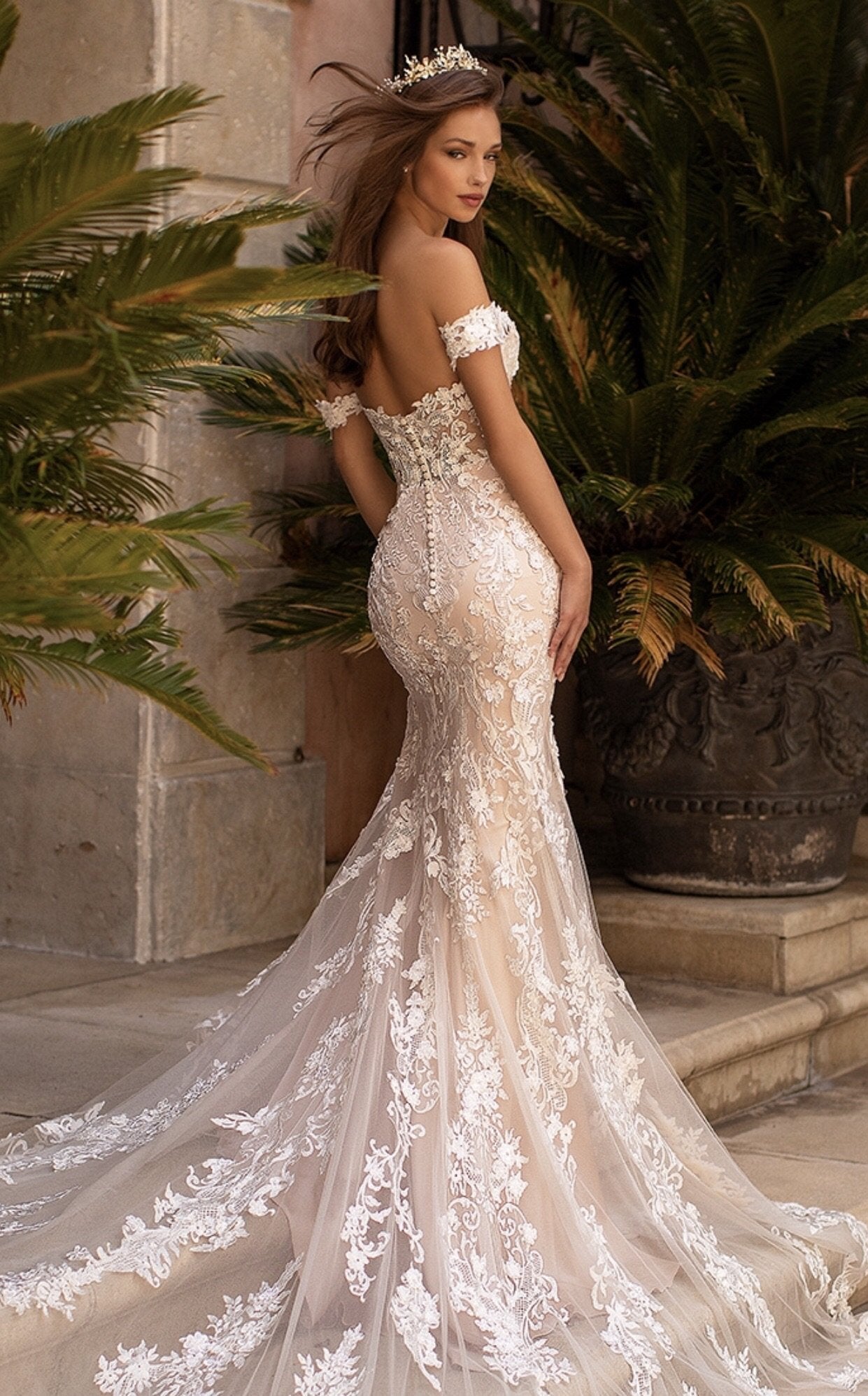 silver mermaid prom dress Silver Sequin Feather Train Mermaid Prom Dress