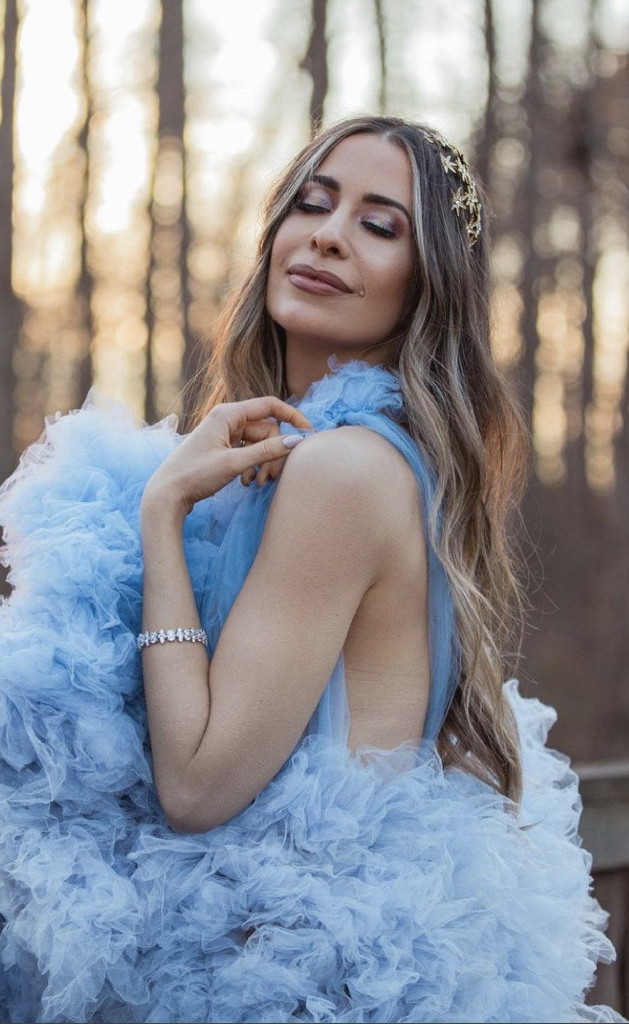 EDEN LUXE Bridal DANS LES ETOILES Stars Headpiece