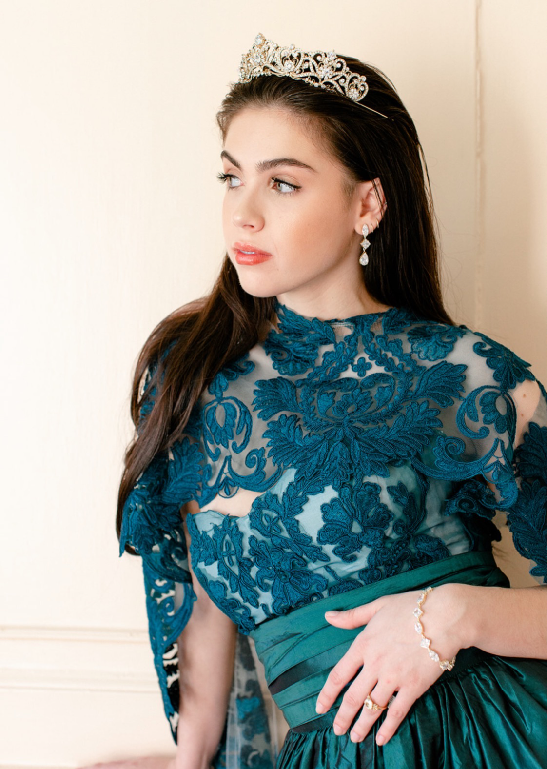 EDEN LUXE Bridal Earrings BRYN Simulated Diamond Drop Earrings