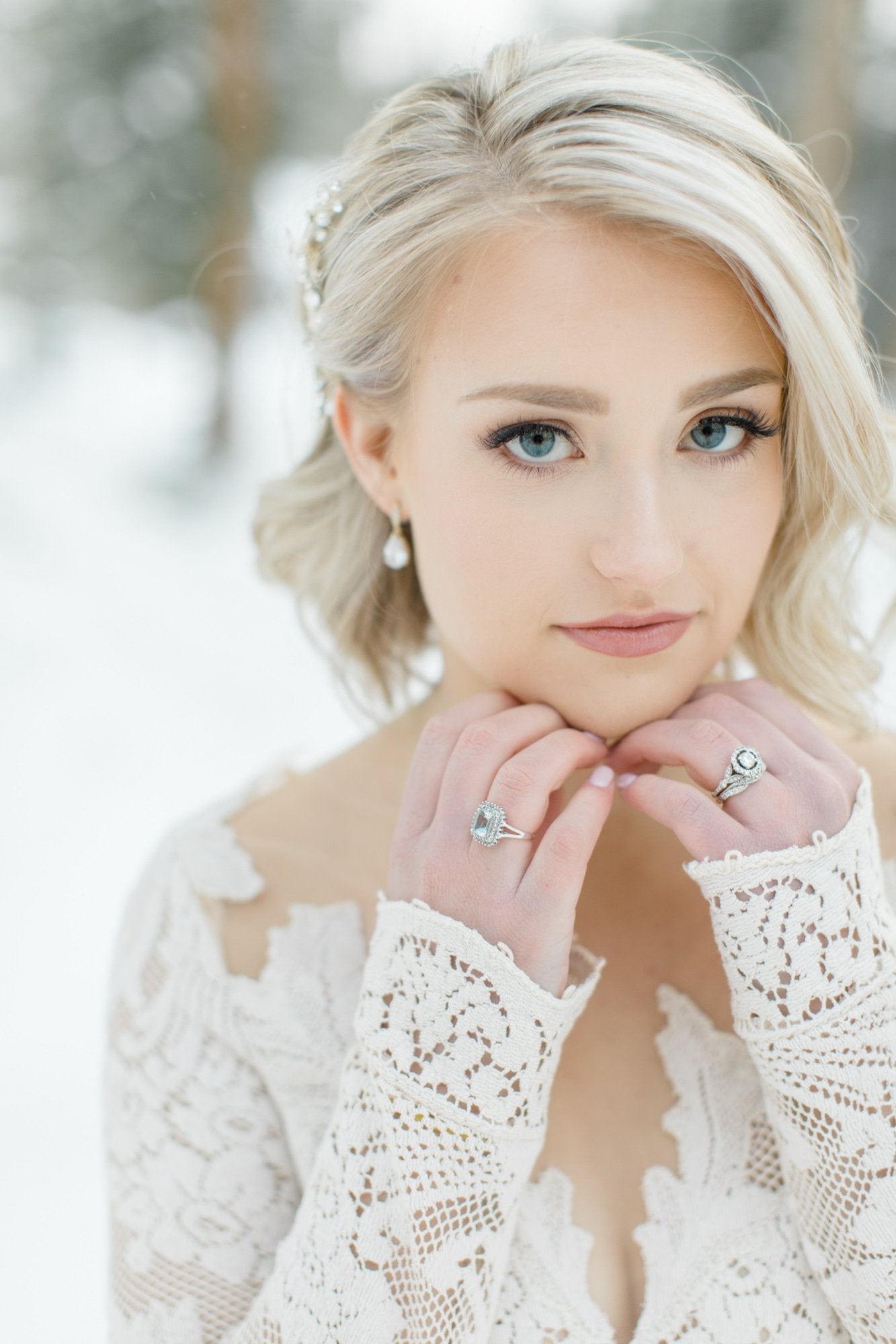 Bridal Headpiece Bridal Earrings | EDEN LUXE Bridal