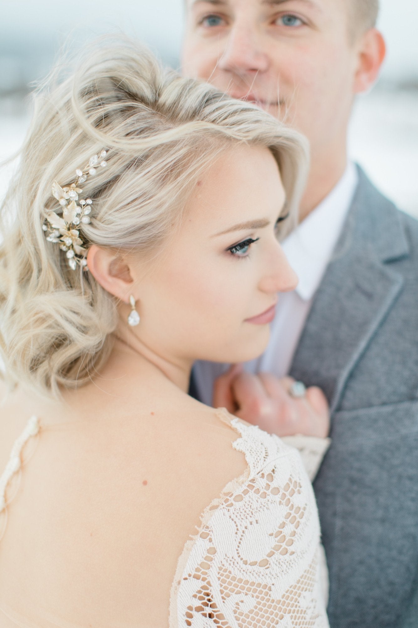 Bridal Headpiece and Bridal Earrings | EDEN LUXE Bridal