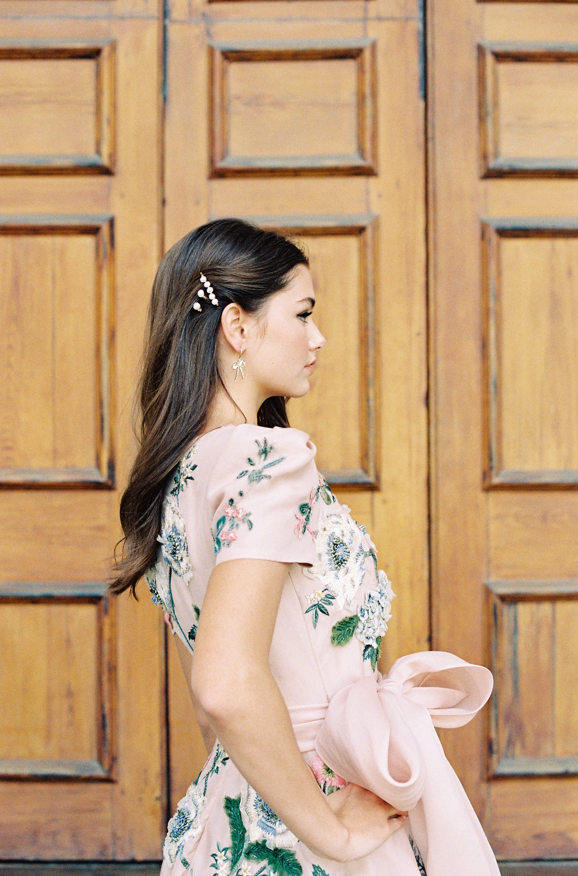 EDEN LUXE Bridal Earrings COSETTE Simulated Diamond Bow Earrings