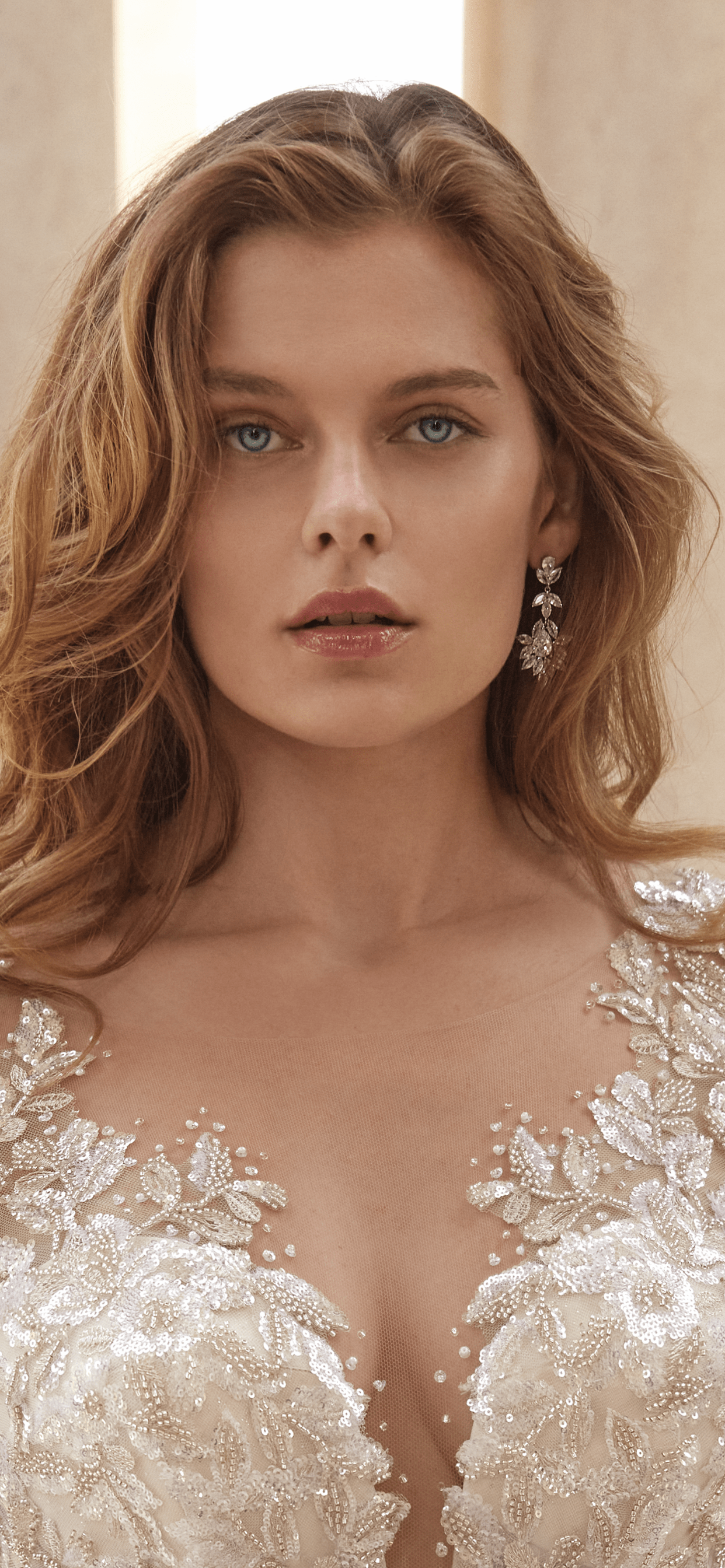 EDEN LUXE Bridal Earrings INES Silver Bridal Earrings