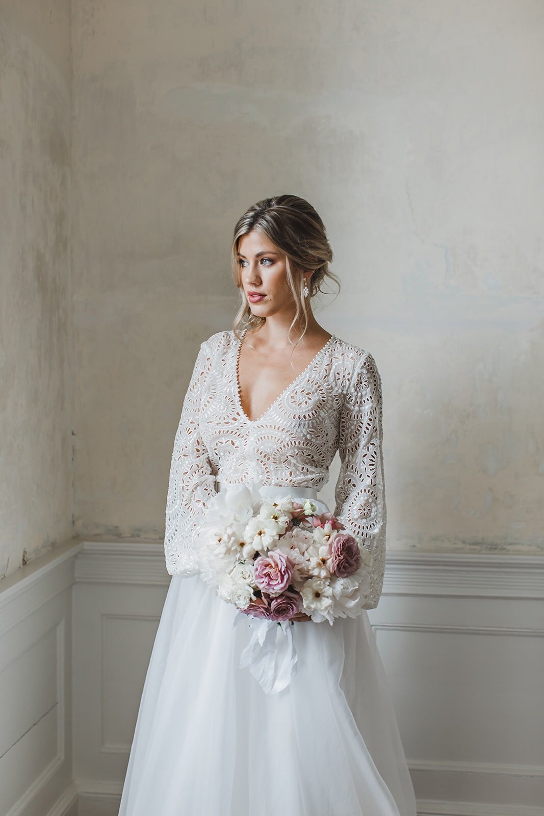 EDEN LUXE Bridal Earrings JASMINE Bridal Drop Earrings