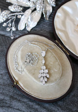 EDEN LUXE Bridal Earrings JASMINE Drop Earrings and Necklace Set