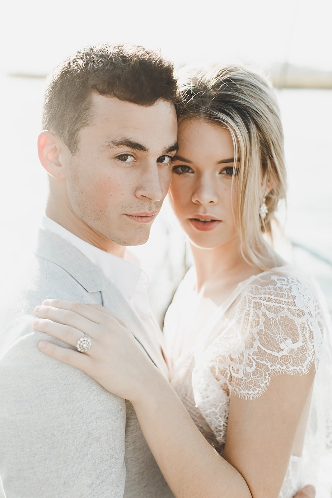 EDEN LUXE Bridal Earrings JASMINE Drop Earrings and Necklace Set