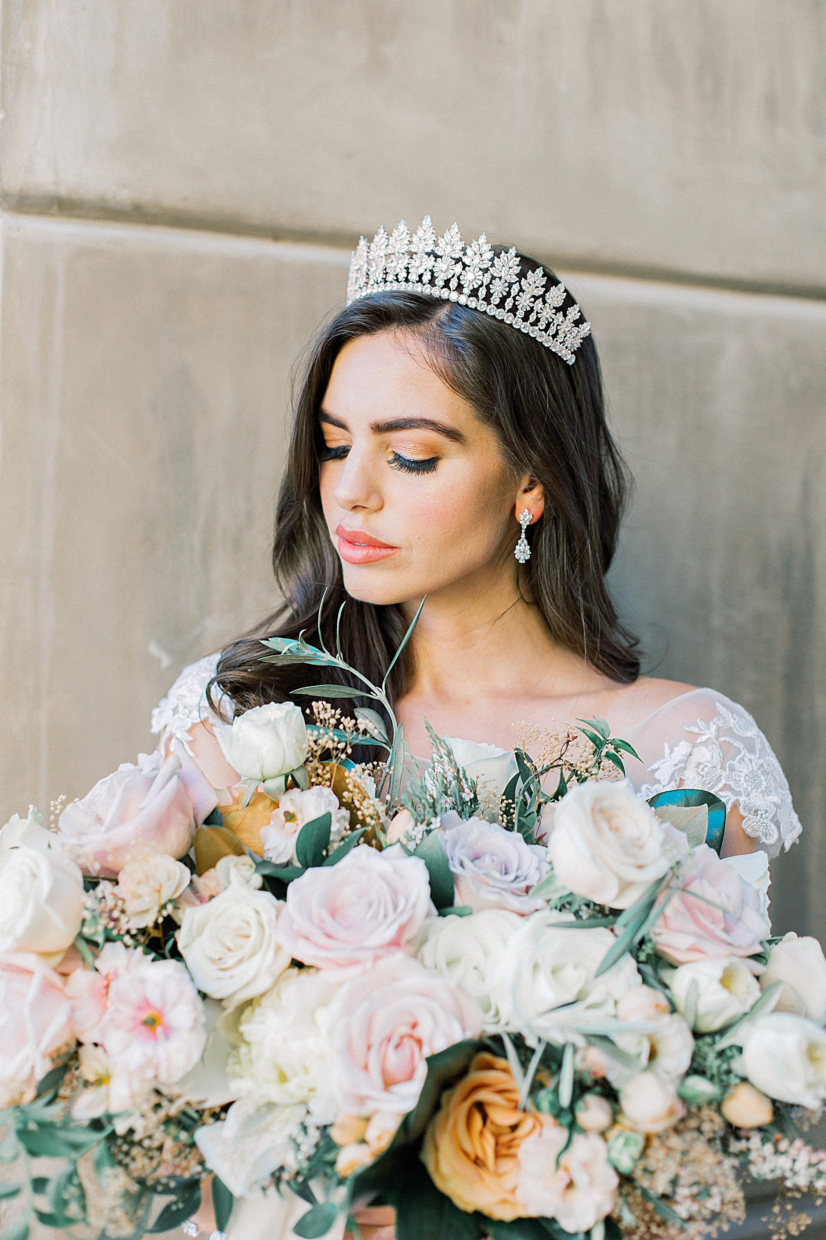 EDEN LUXE Bridal Earrings JESSICA Silver Bridal Drop Earrings