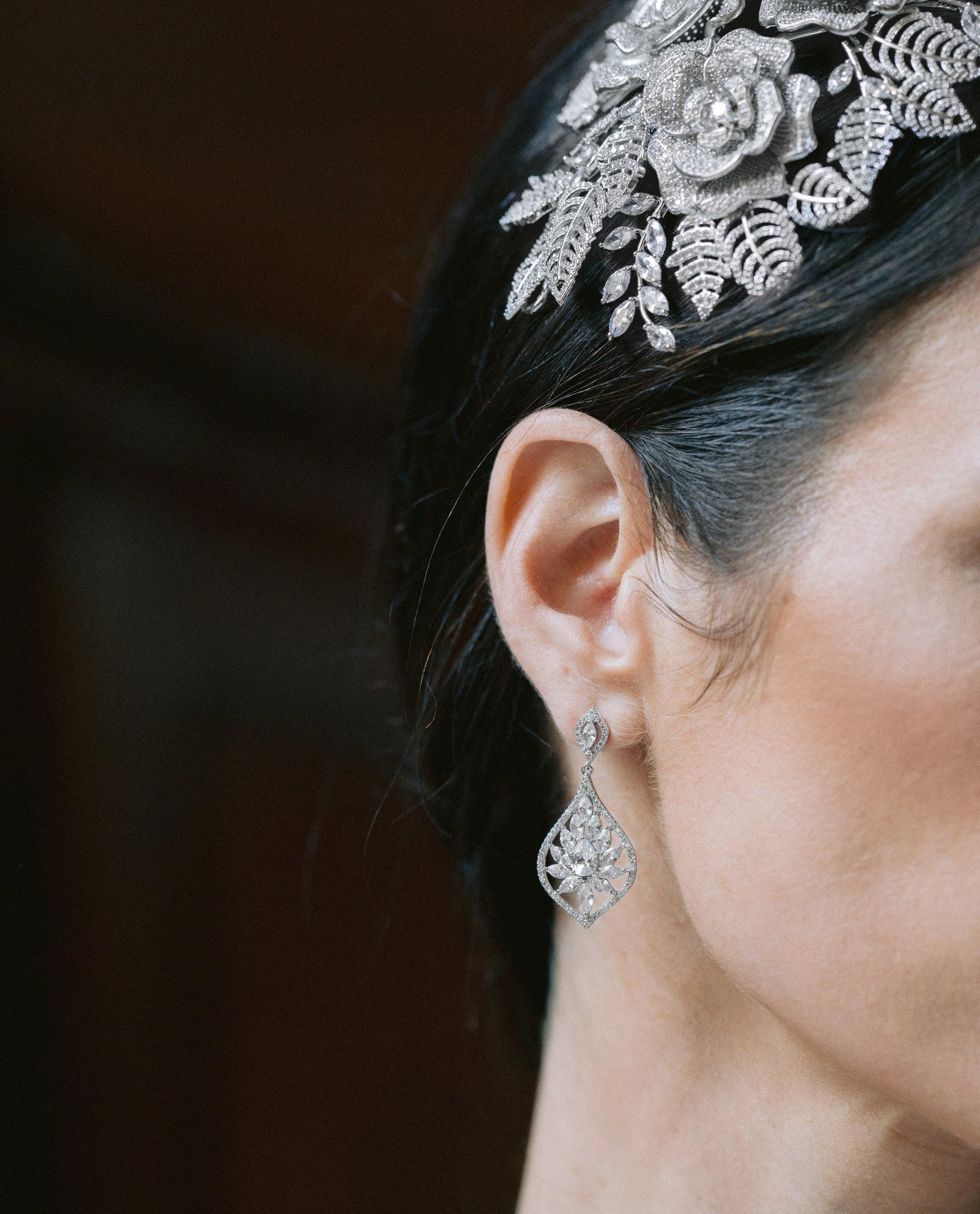 EDEN LUXE Bridal Earrings TAYLOR Gold Bridal Earrings