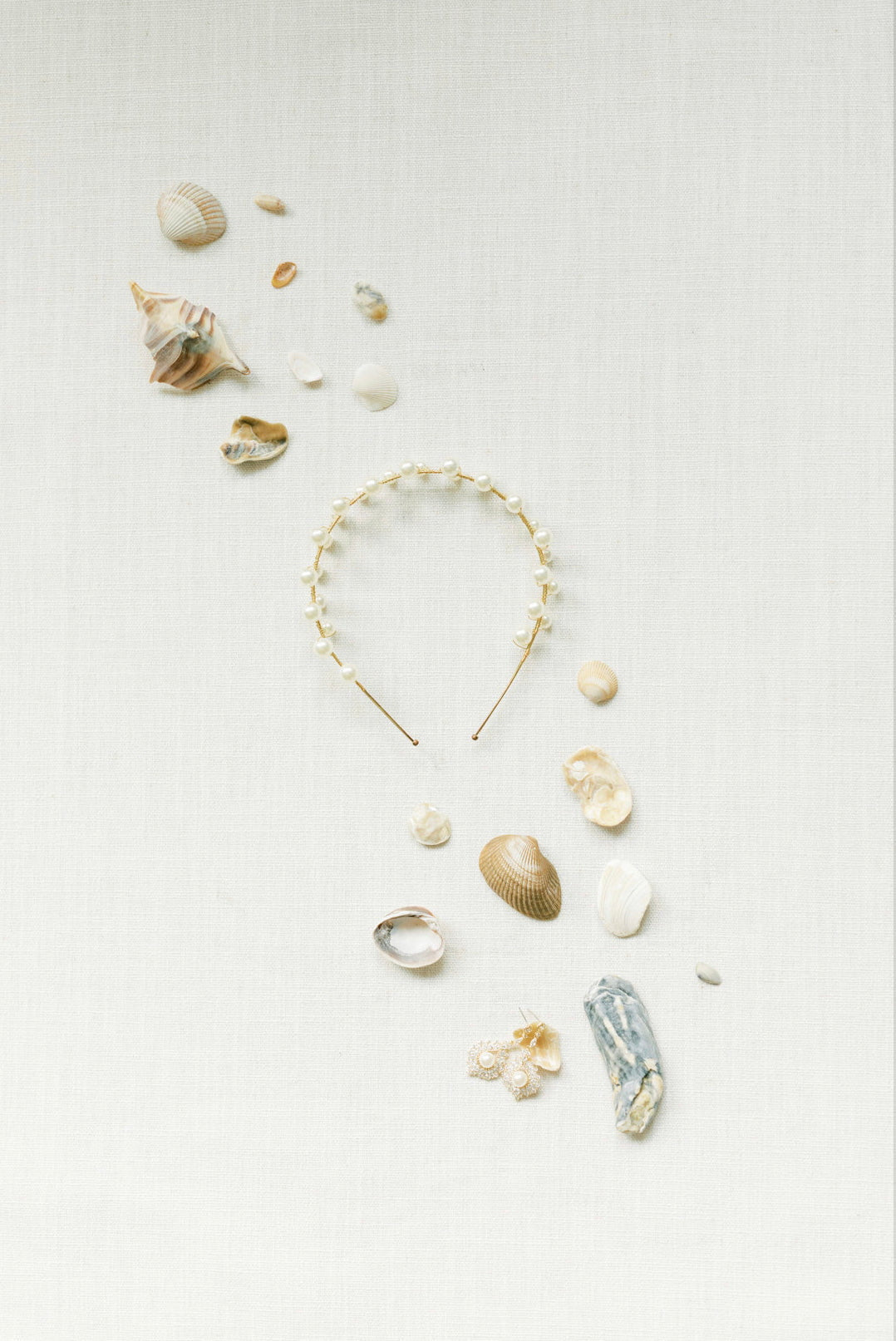 EDEN LUXE Bridal ELLIE Pearl Double Band Headband Tiara