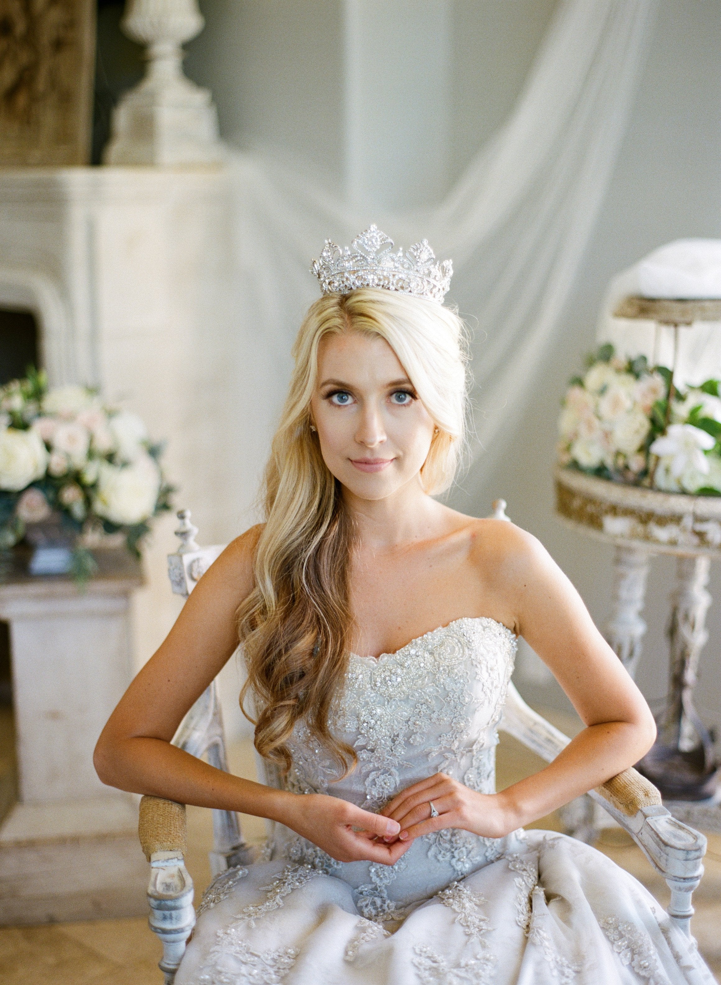 EDEN LUXE Bridal Full Crown CORDELIA Crown