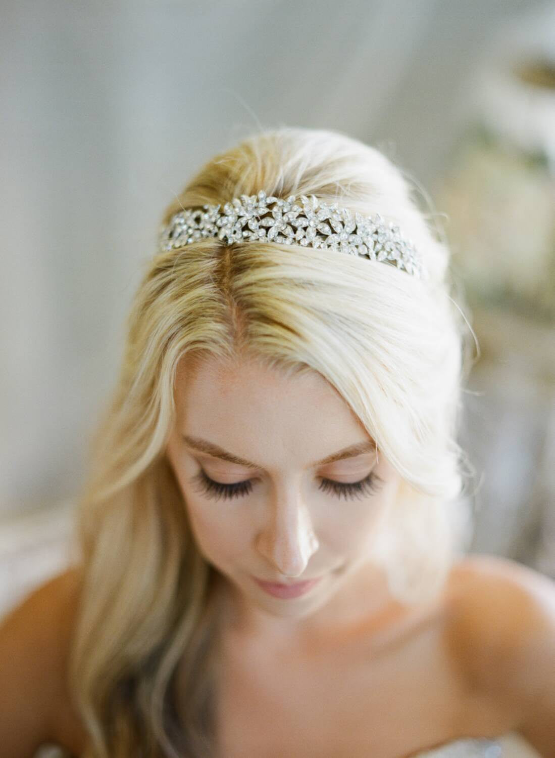 EDEN LUXE Bridal Gold LINA Gold Crystal Headband