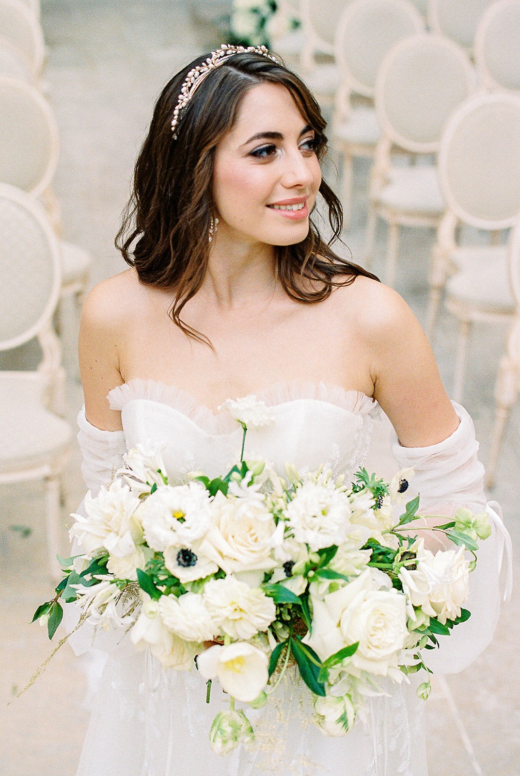 EDEN LUXE Bridal Headbands ALANA Freshwater Pearl Tiara